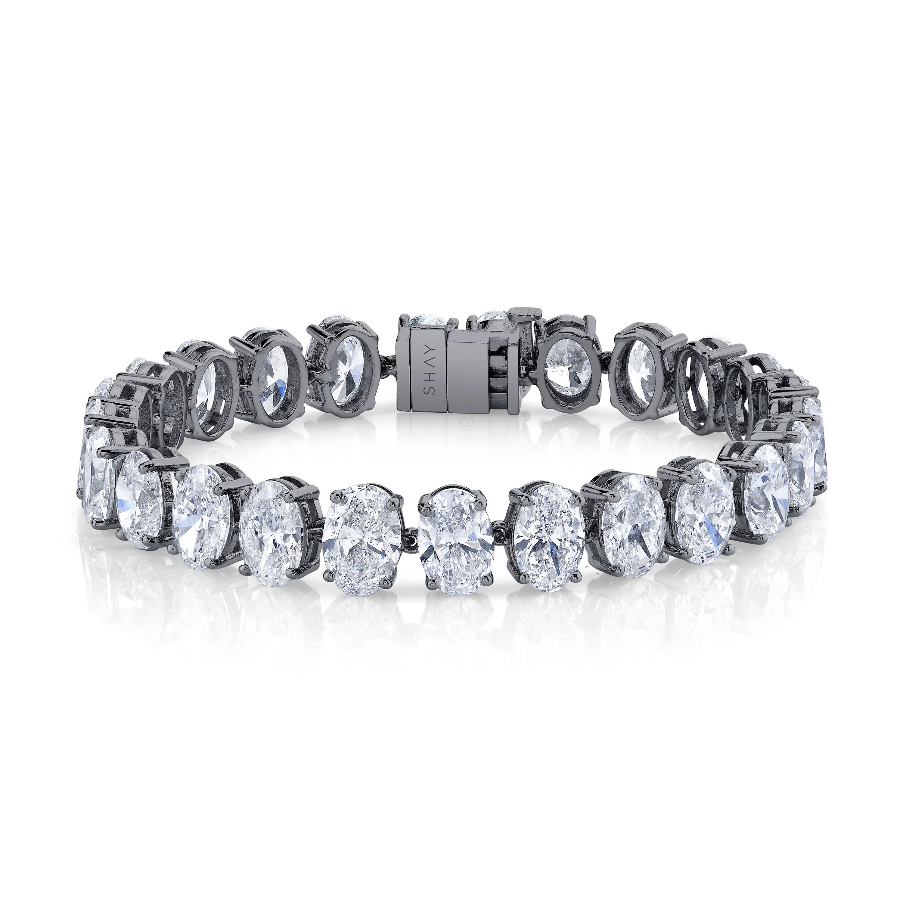 DIAMOND OVAL TENNIS BRACELET - Image 6