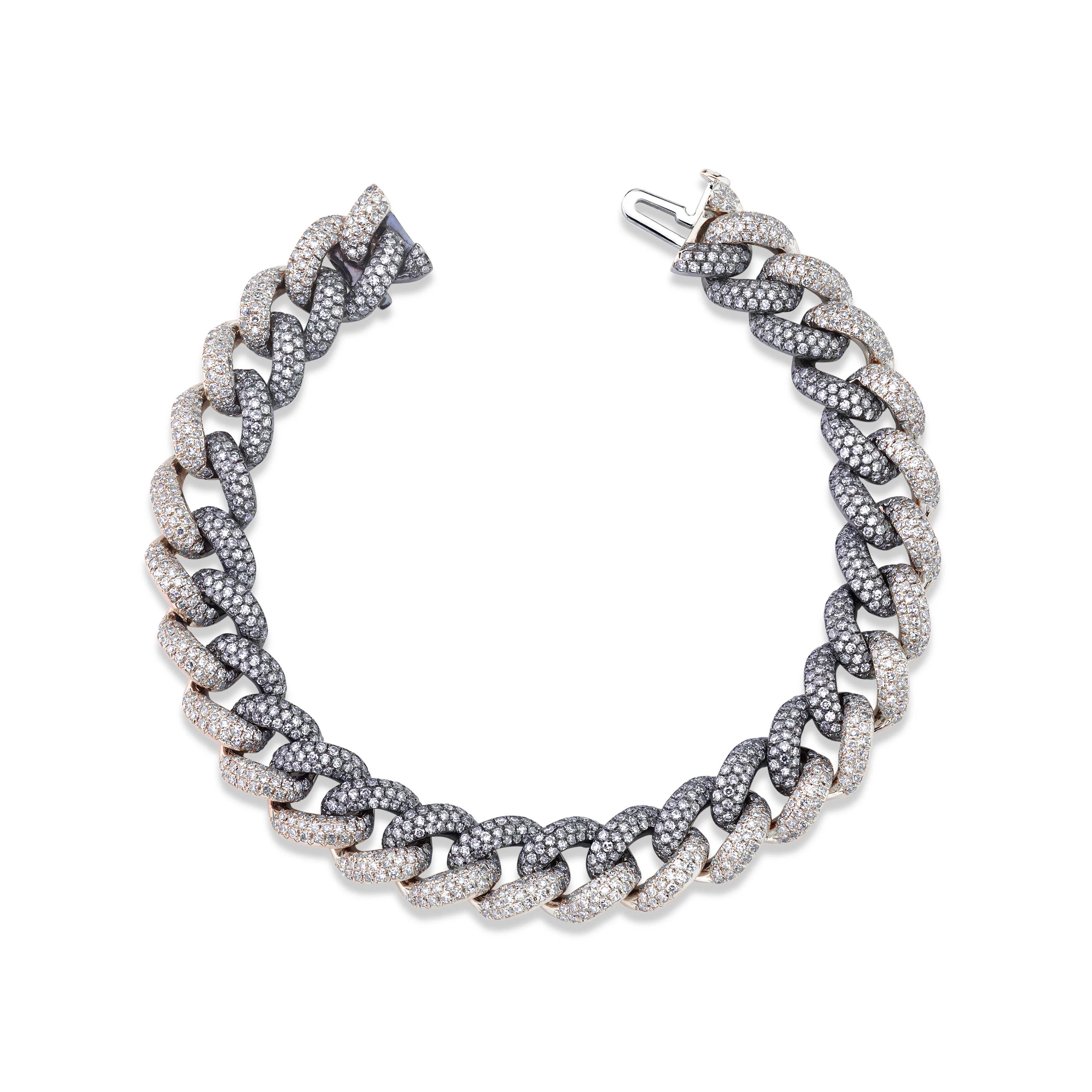 DIAMOND PAVE TWO-TONE ESSENTIAL LINK BRACELET - Image 4