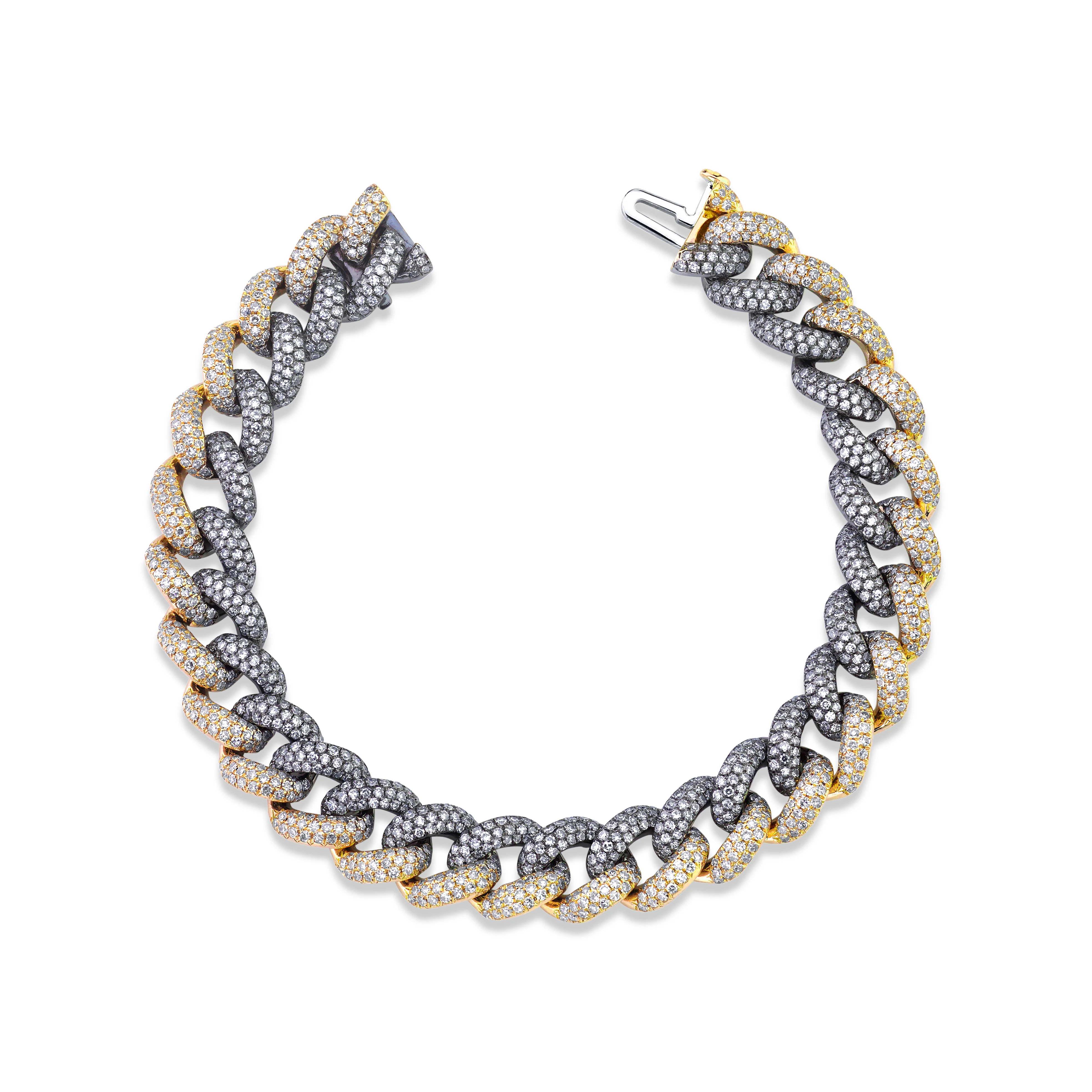 DIAMOND PAVE TWO-TONE ESSENTIAL LINK BRACELET - Image 5