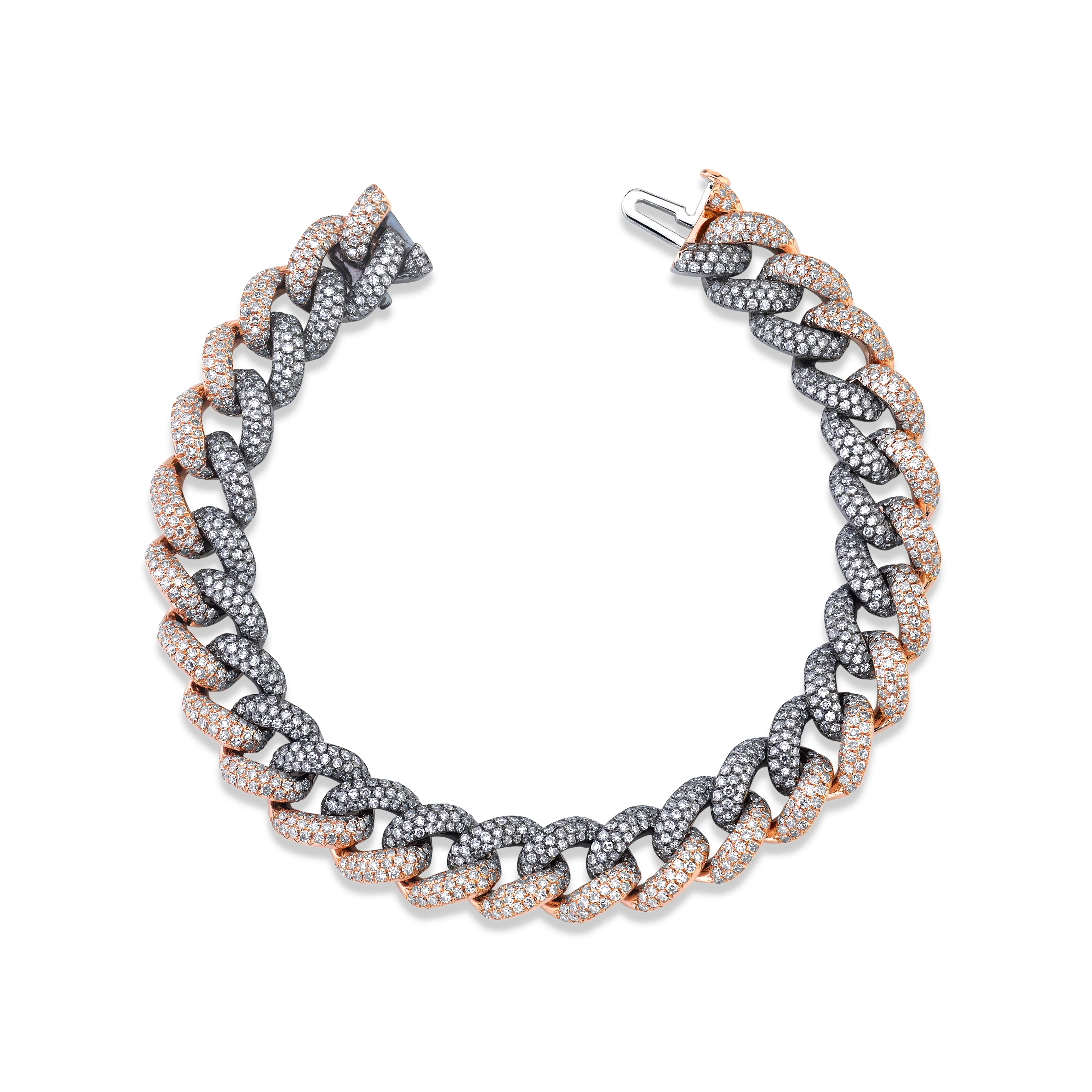 DIAMOND PAVE TWO-TONE ESSENTIAL LINK BRACELET - Image 6