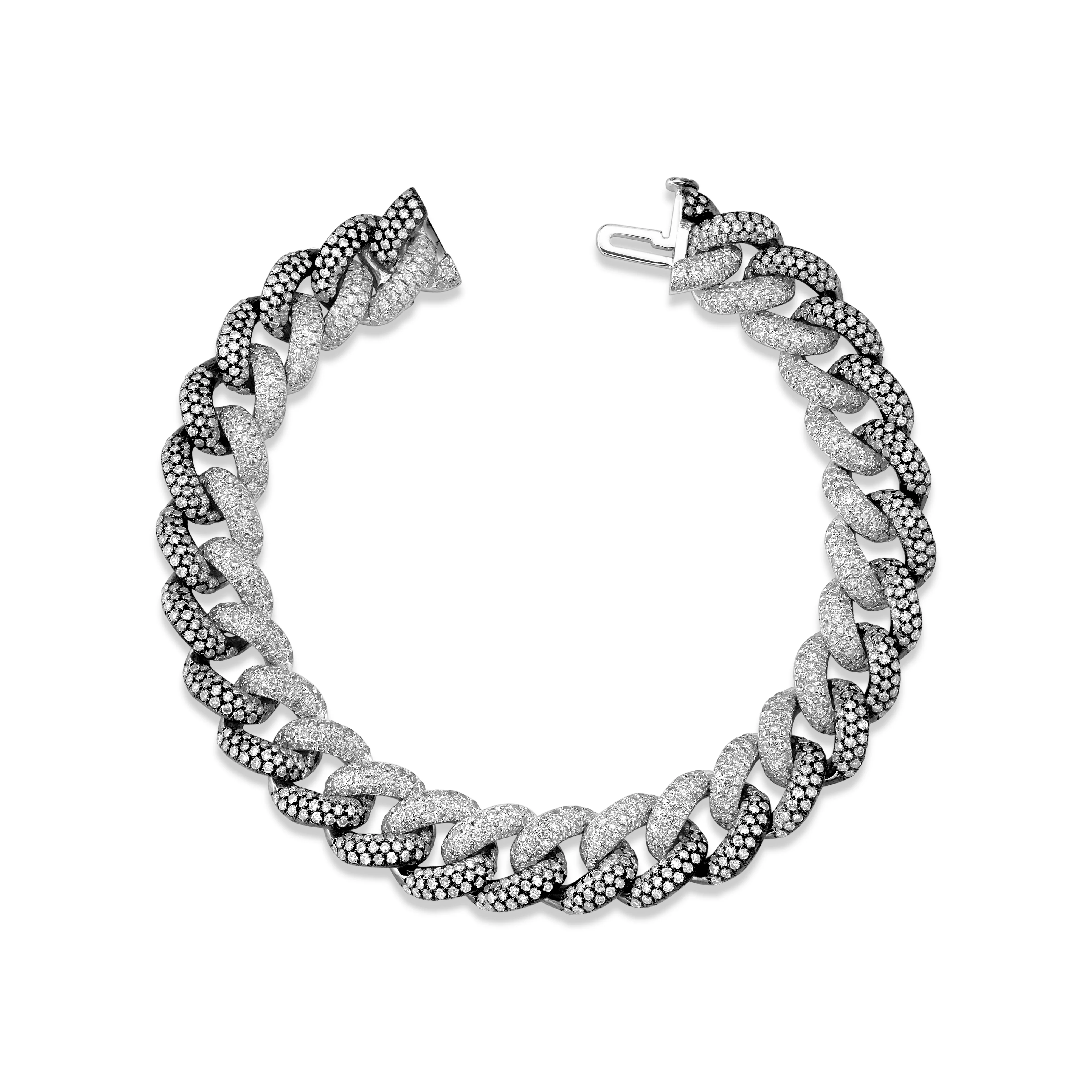 DIAMOND PAVE TWO-TONE ESSENTIAL LINK BRACELET - Image 7
