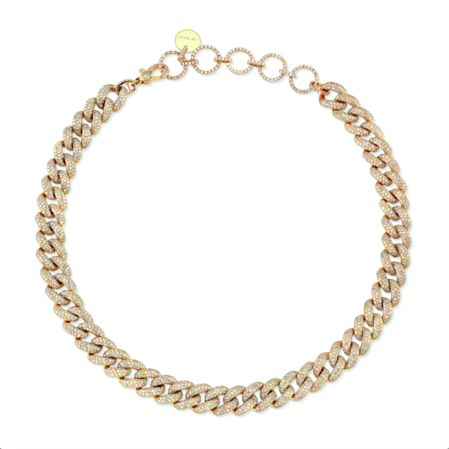 DIAMOND PAVE ESSENTIAL LINK NECKLACE - Image 3