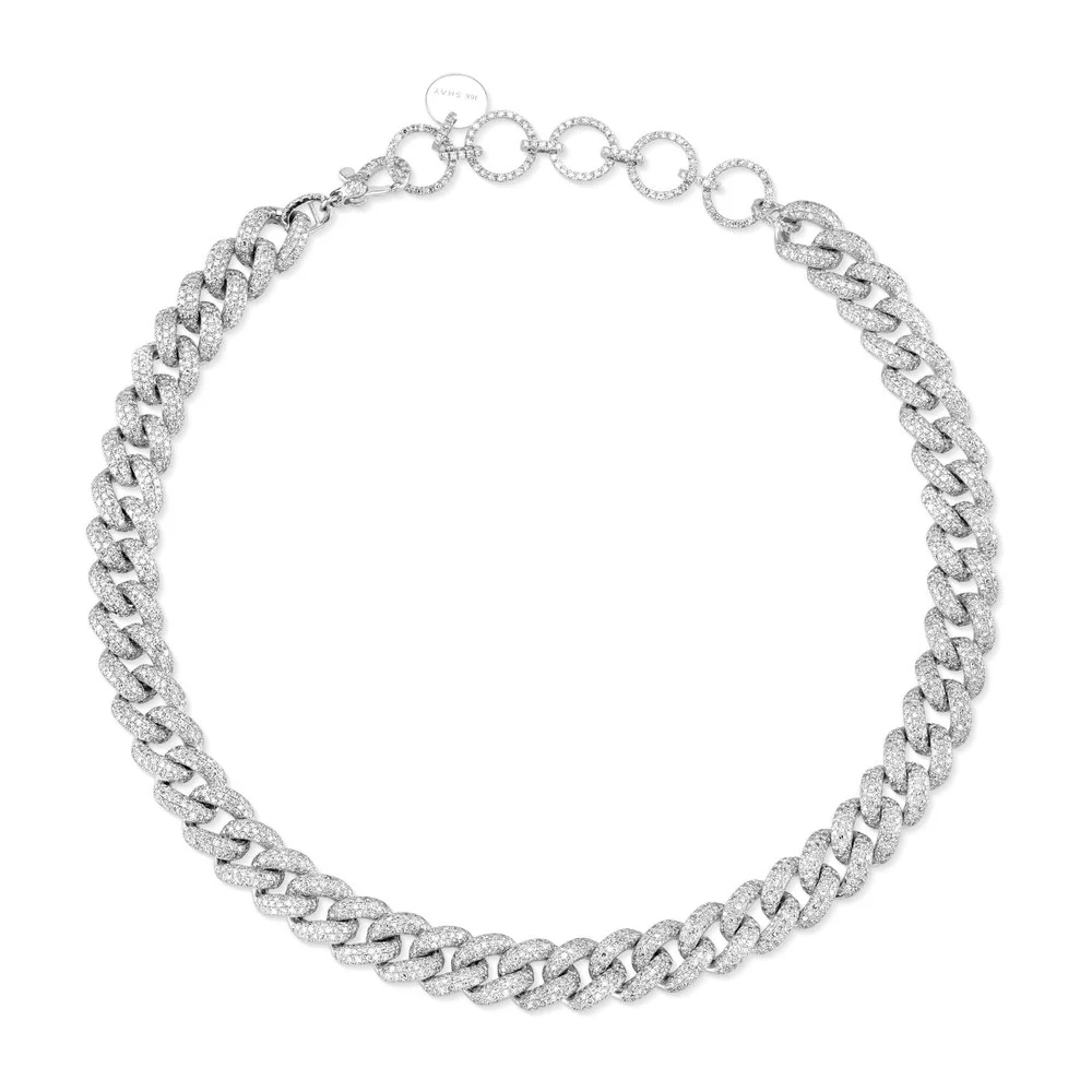 DIAMOND PAVE ESSENTIAL LINK NECKLACE - Image 4
