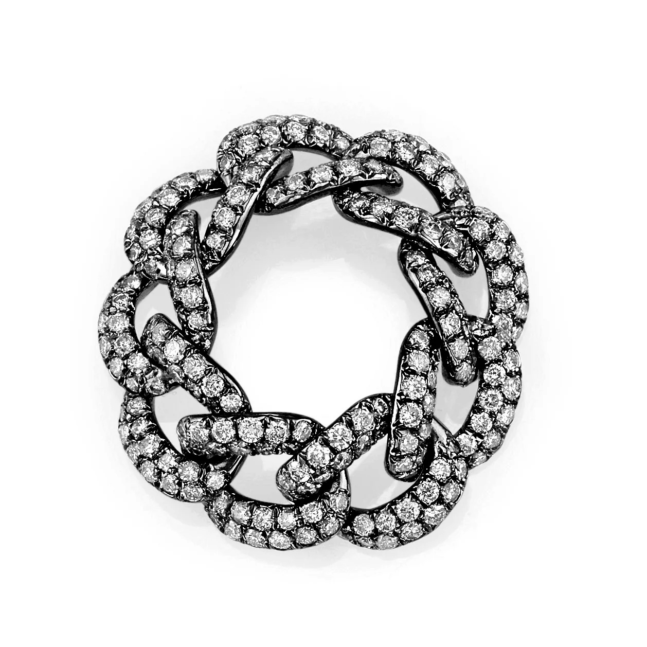 DIAMOND PAVE ESSENTIAL LINK RING - Image 5