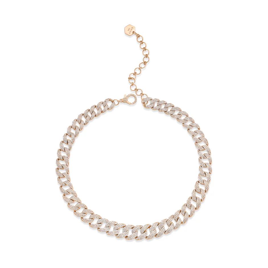 READY TO SHIP DIAMOND PAVE GEO LINK CHOKER - Image 3