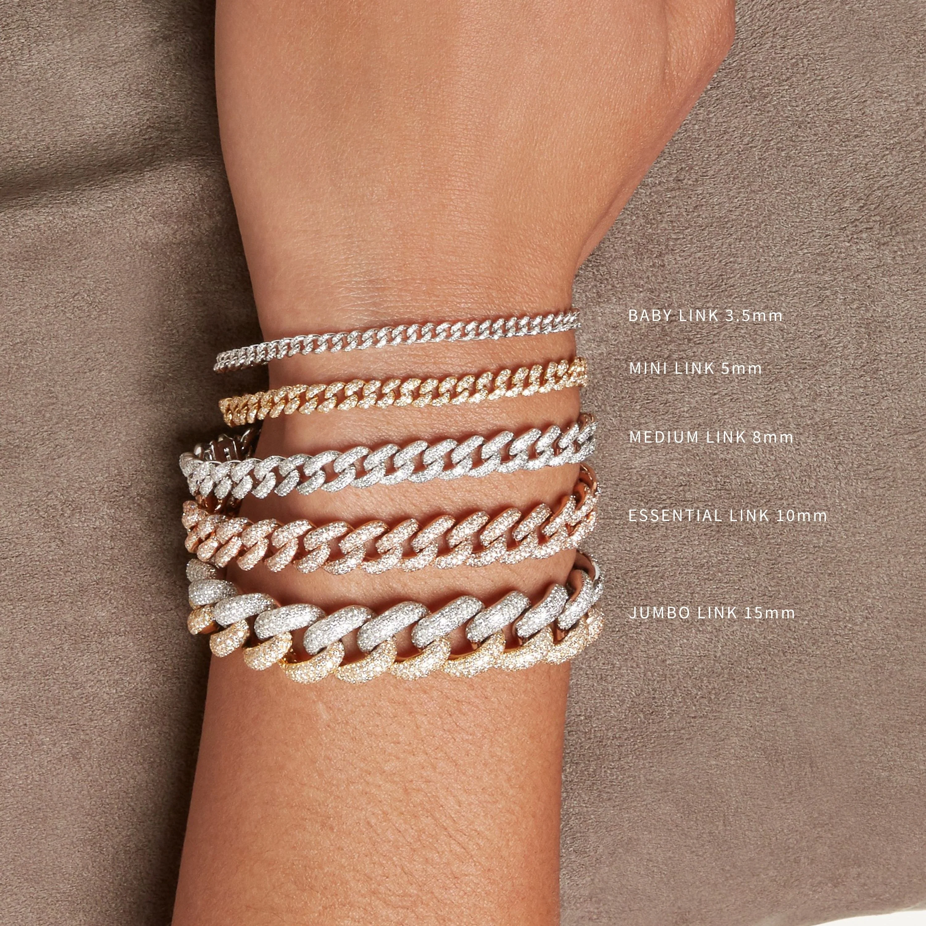 DIAMOND PAVE JUMBO LINK BRACELET - Image 6