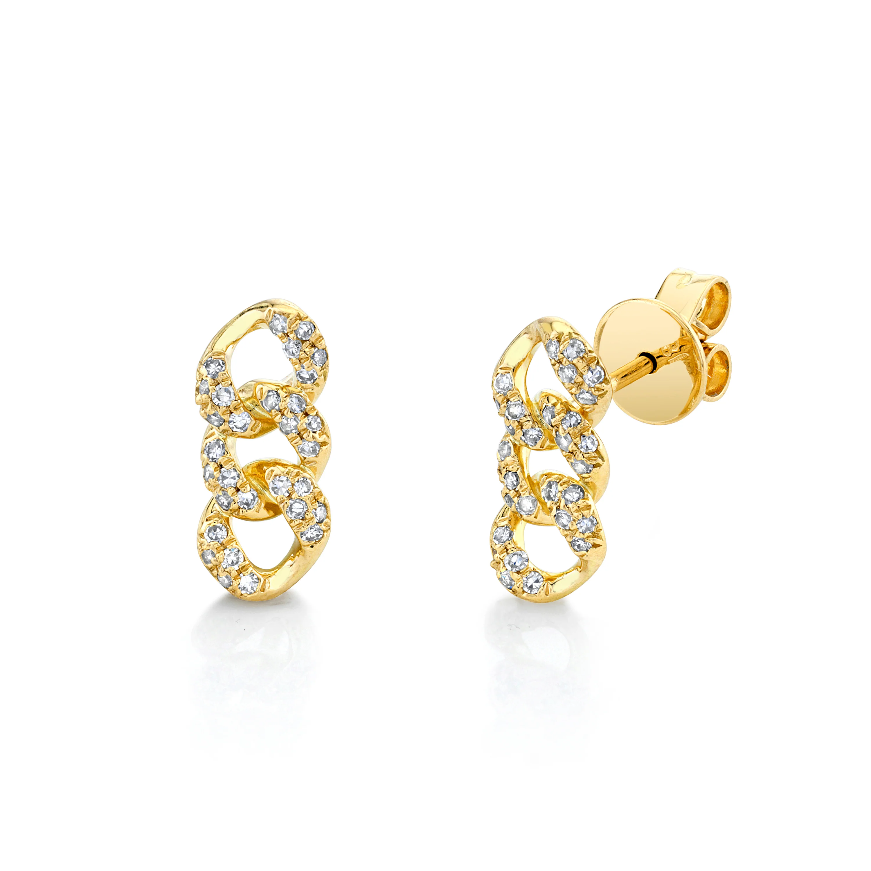 DIAMOND PAVE LINK STUDS - Image 3