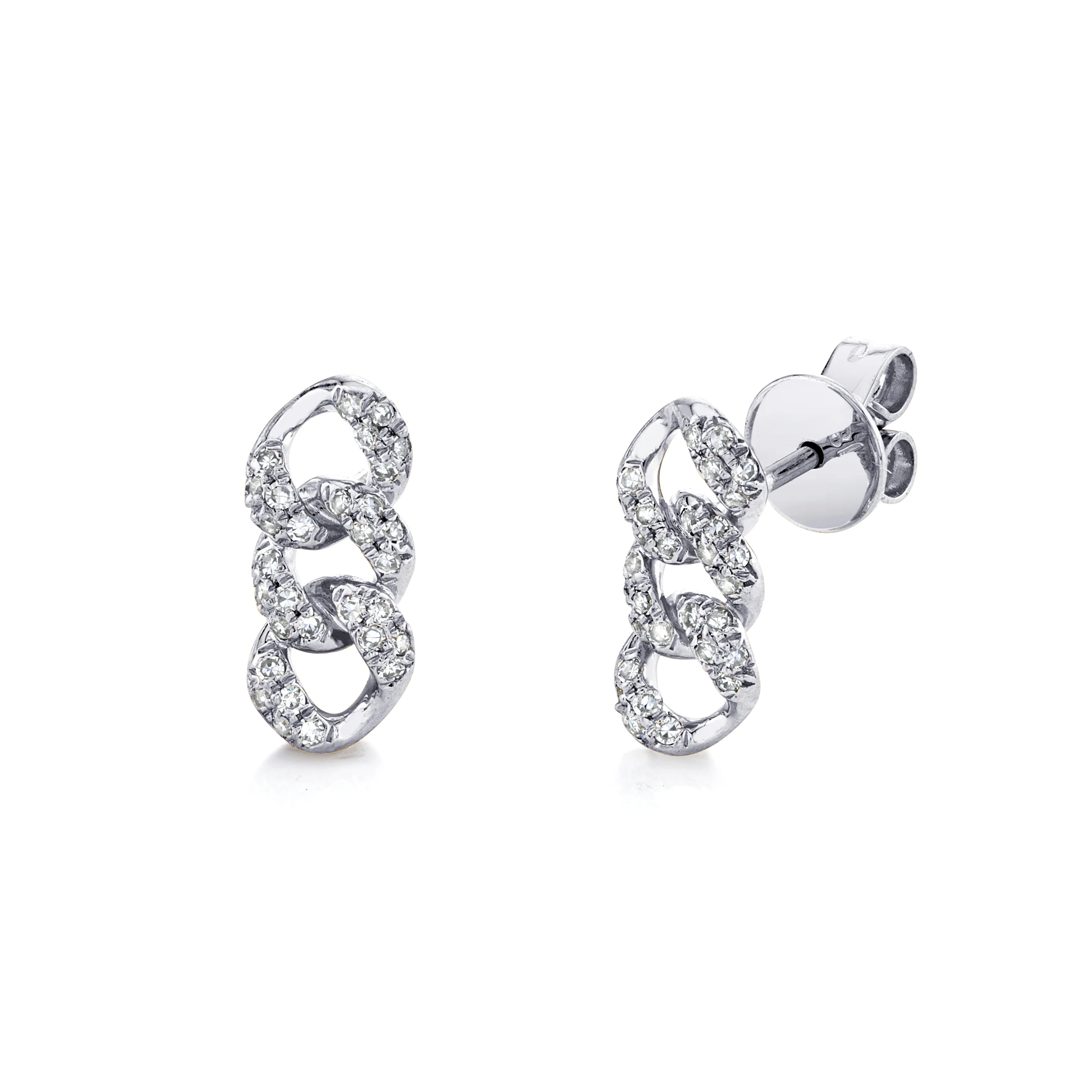 DIAMOND PAVE LINK STUDS - Image 4