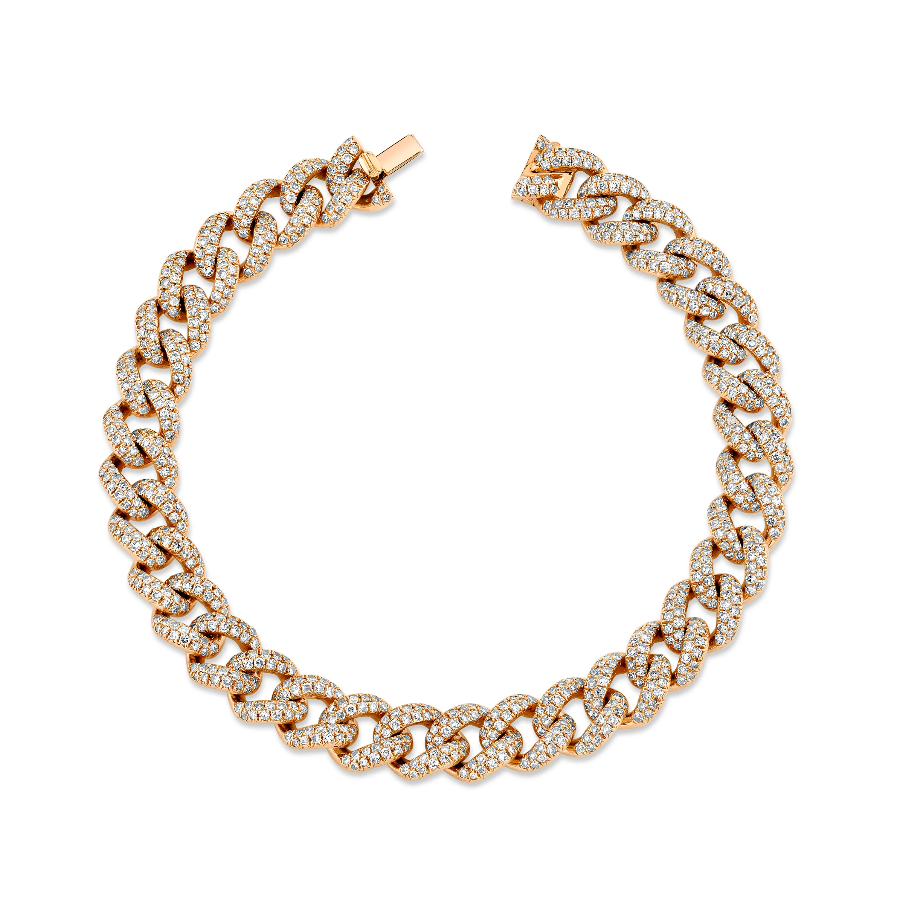 DIAMOND PAVE MEDIUM LINK BRACELET - Image 4