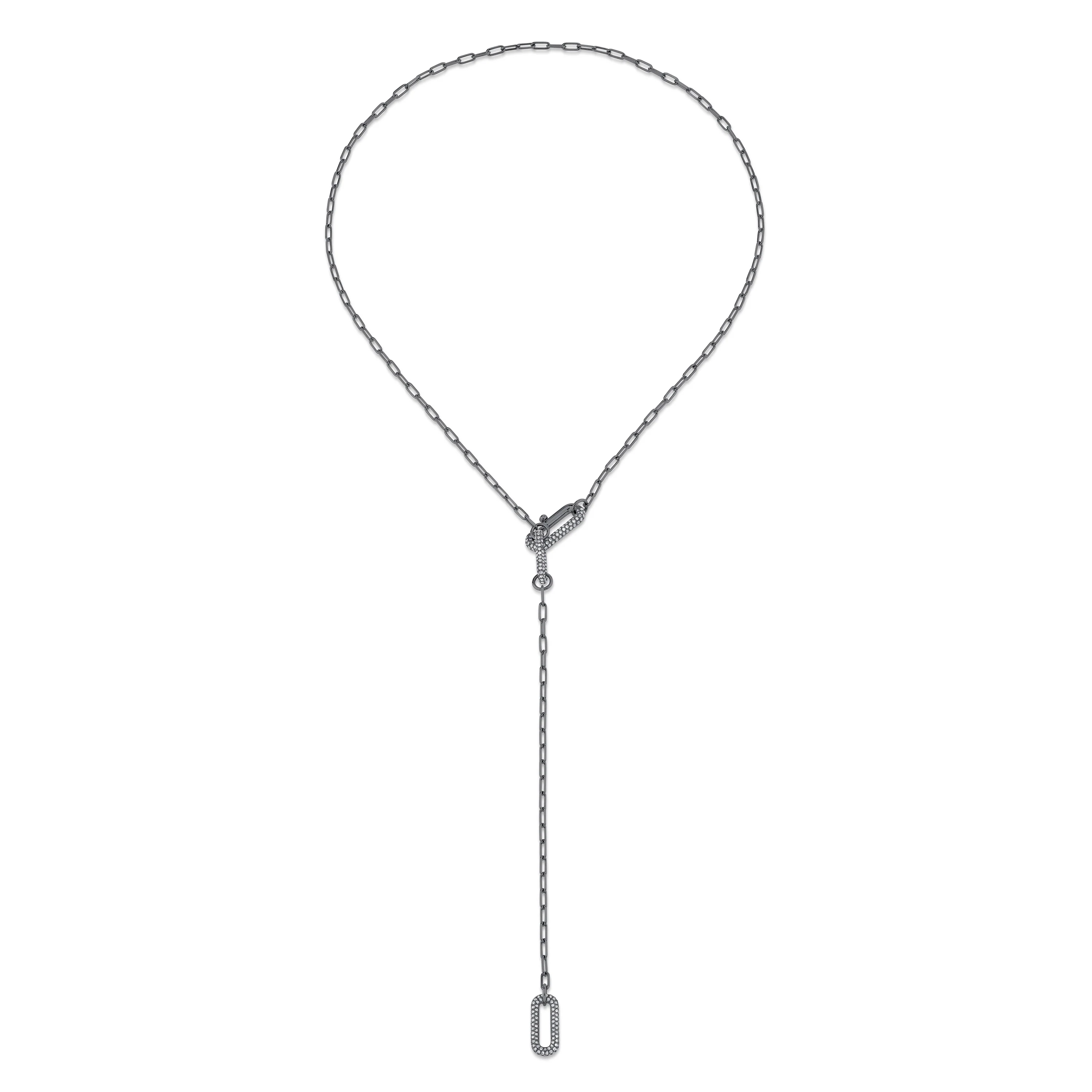 DIAMOND PAVE MINI CABLE LARIAT - Image 8