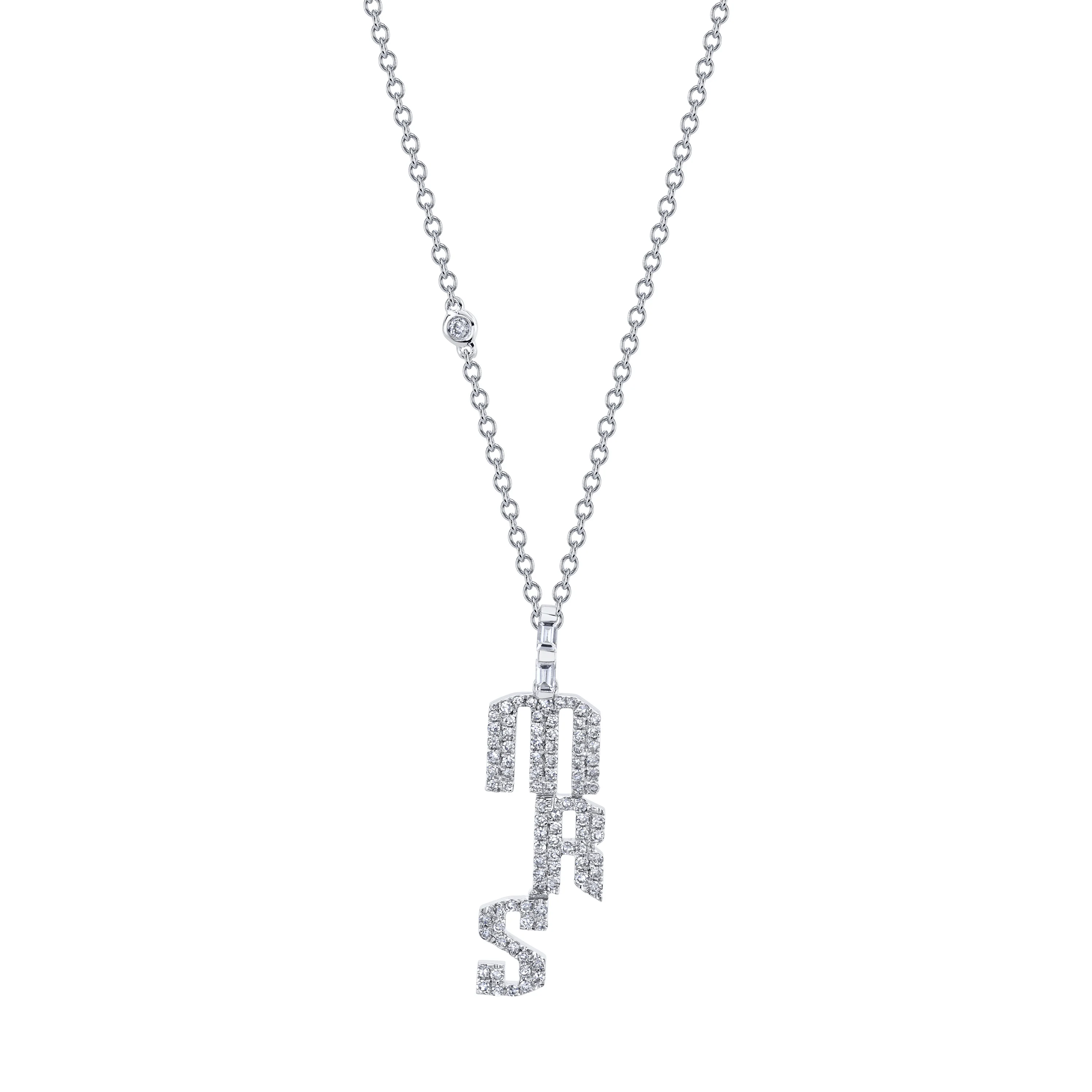 DIAMOND PERSONALIZED 3 LETTER NECKLACE - Image 3