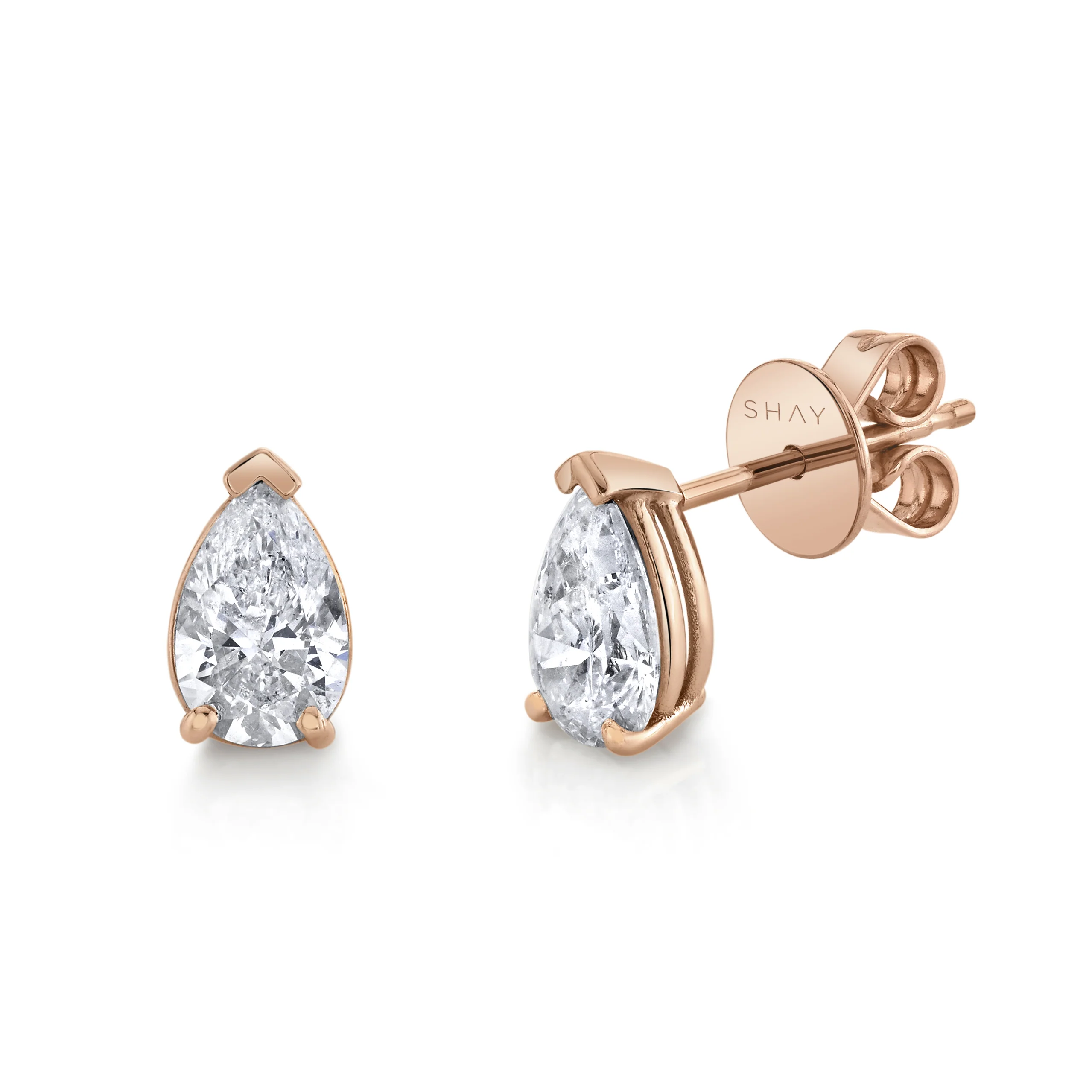 DIAMOND PEAR STUDS, 1.6cts - Image 3