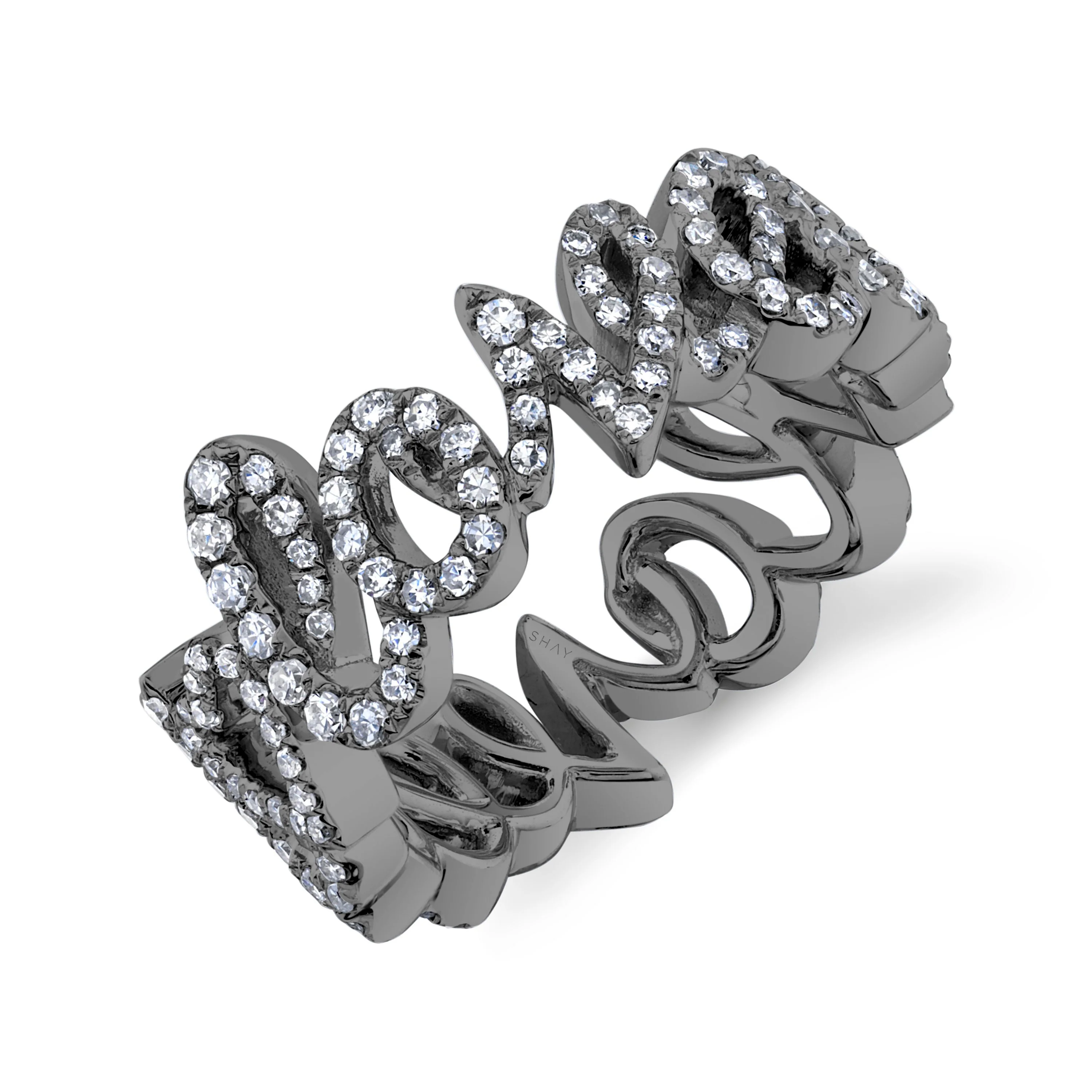 DIAMOND PERSONALIZED 5 LETTER CURSIVE BAND - Image 3