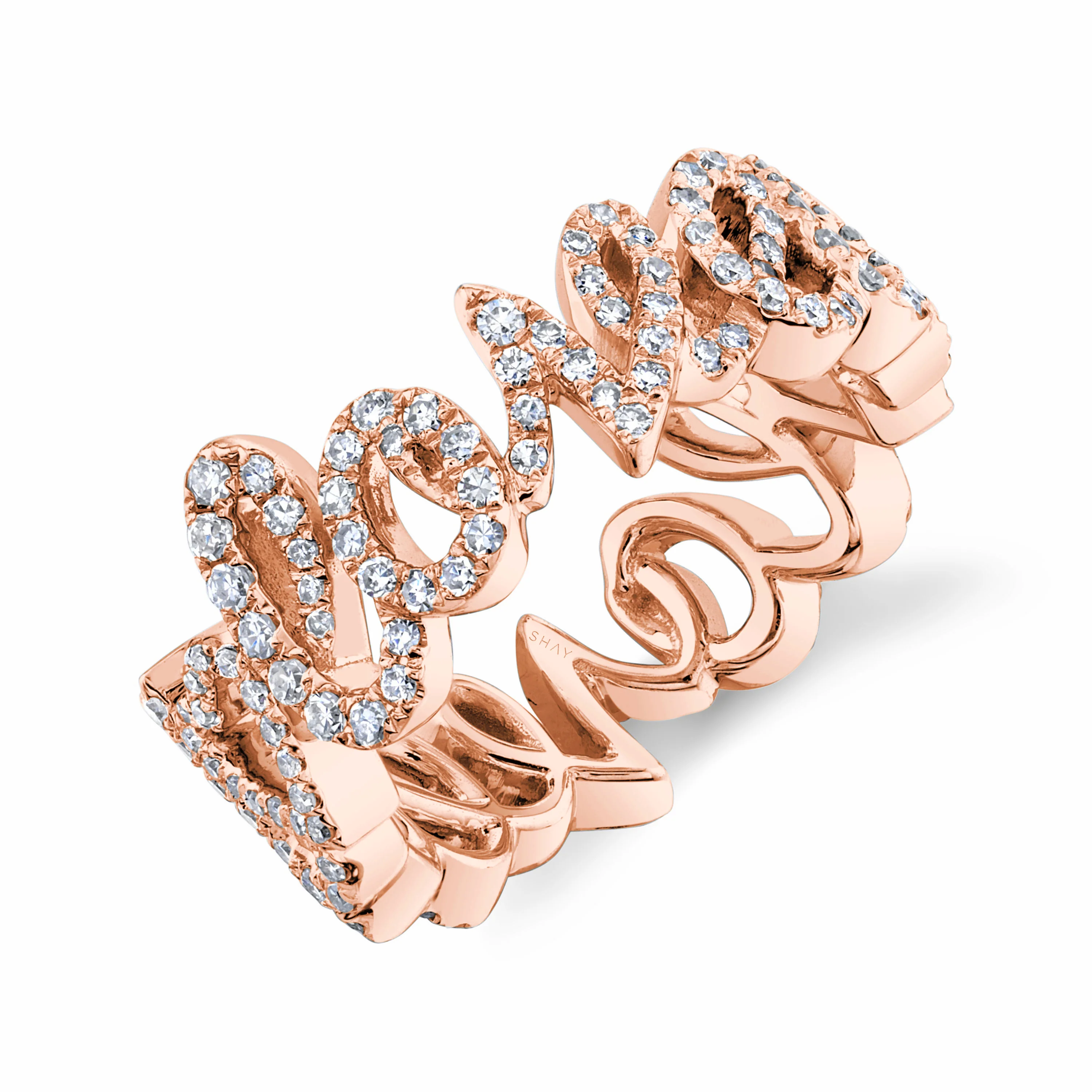 DIAMOND PERSONALIZED 5 LETTER CURSIVE BAND - Image 4
