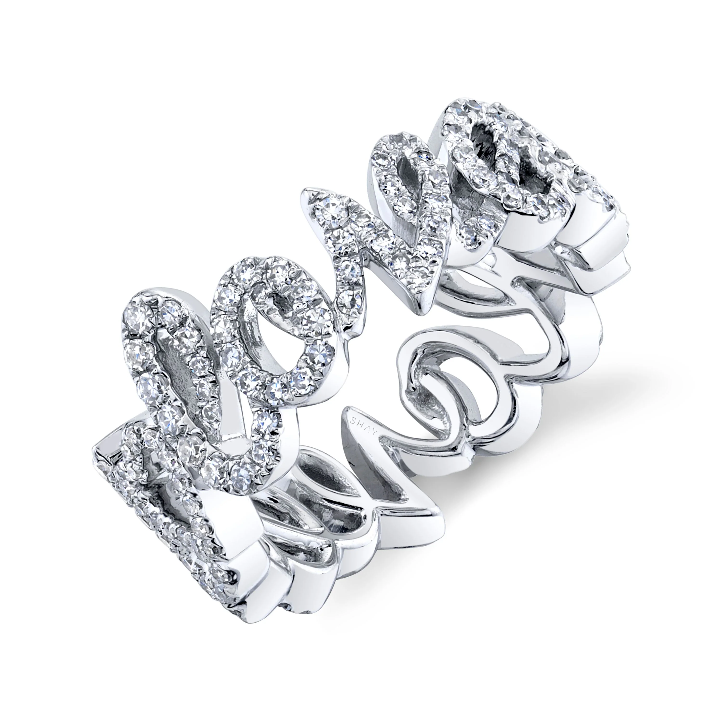 DIAMOND PERSONALIZED 5 LETTER CURSIVE BAND - Image 5