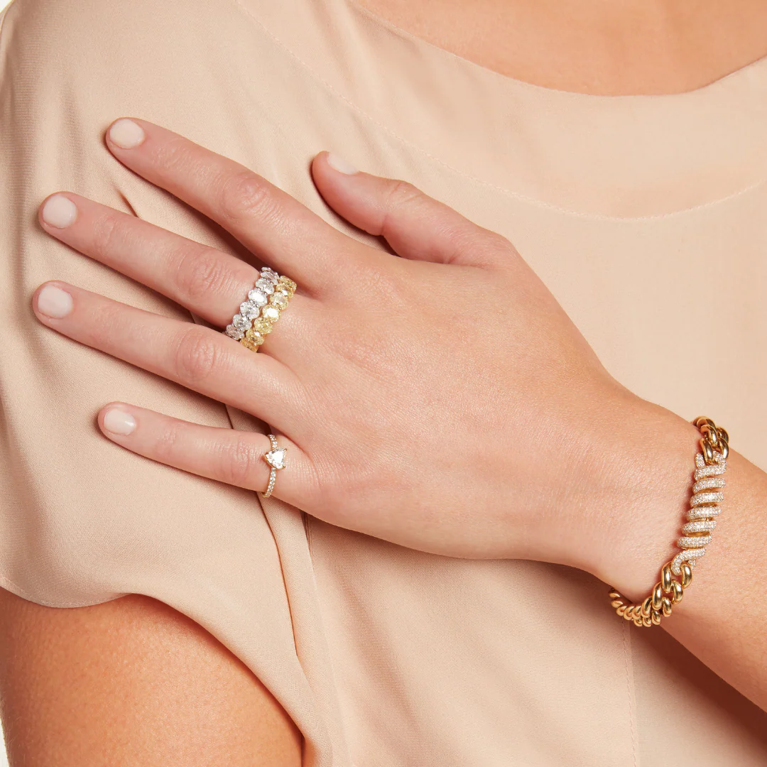 DIAMOND SOLITAIRE HEART RING - Image 2