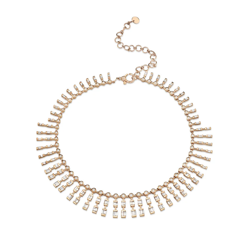 READY TO SHIP DIAMOND TRIPLE DOT-DASH CHOKER