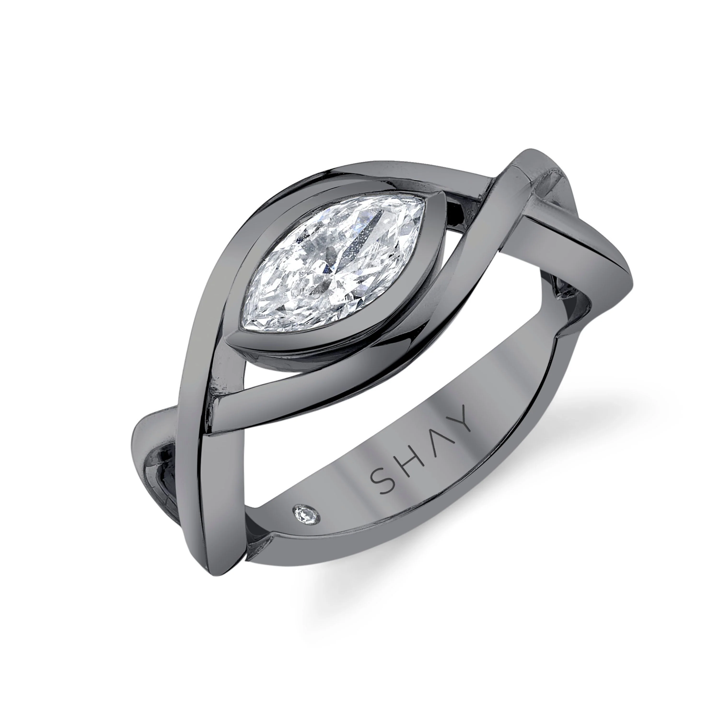 DIAMOND VINE PINKY RING - Image 5