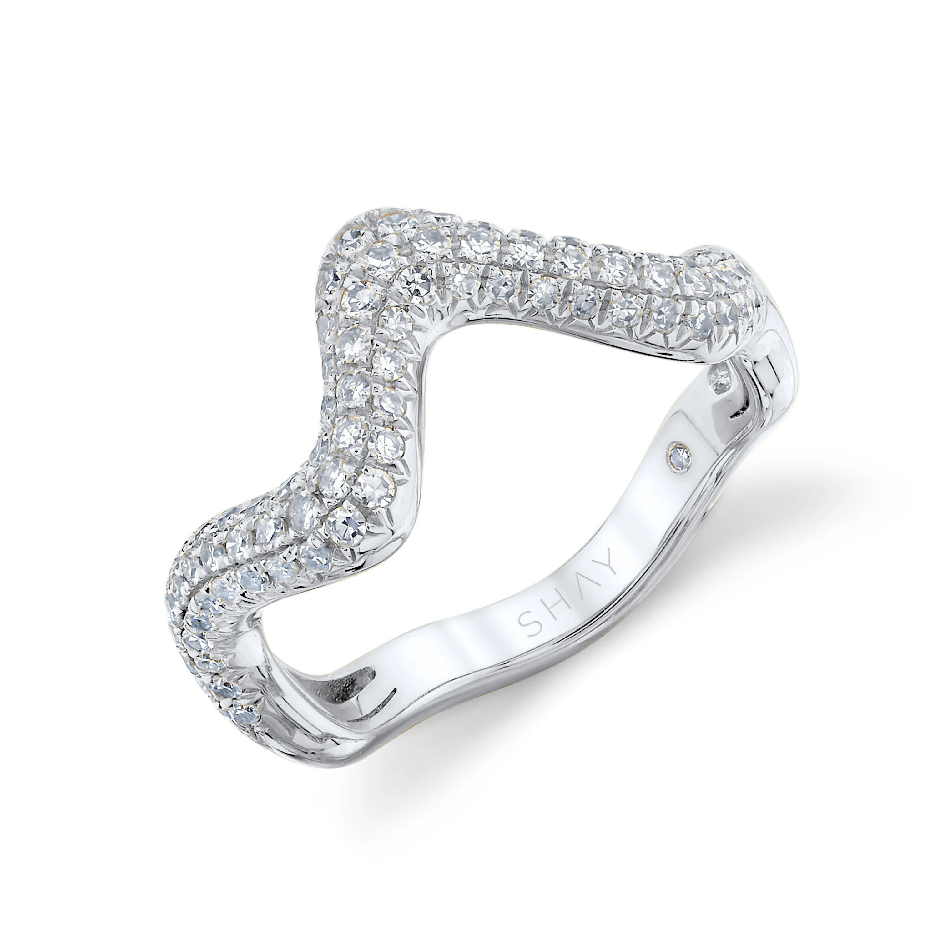 DIAMOND WAVE PINKY RING - Image 3