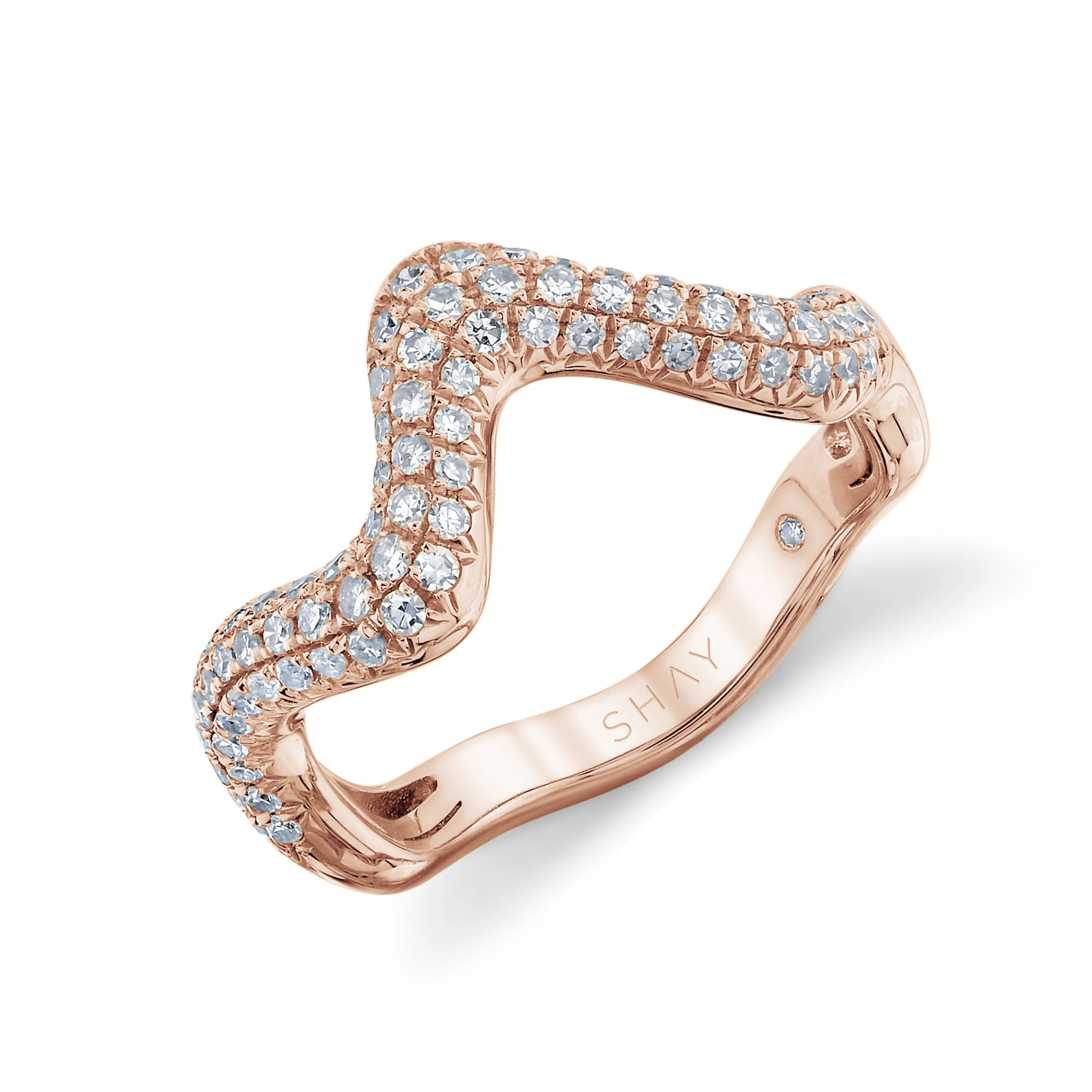 DIAMOND WAVE PINKY RING - Image 5