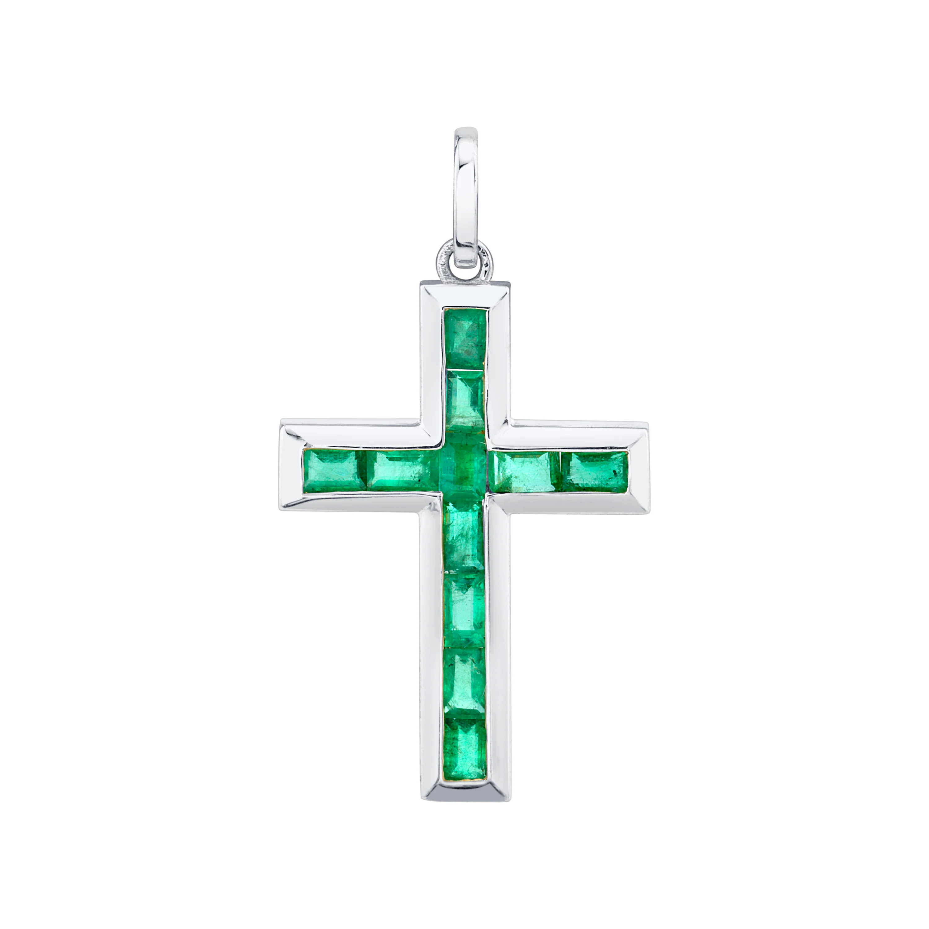 EMERALD CROSS PENDANT