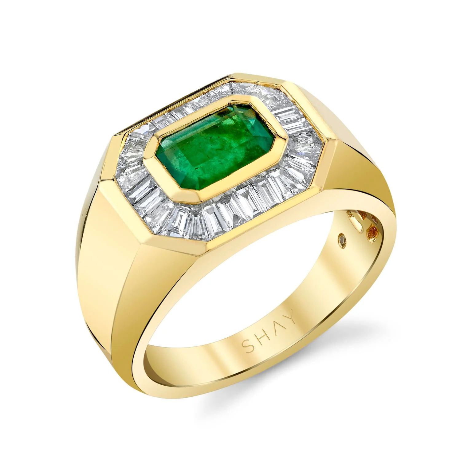 EMERALD & DIAMOND CHAMPIONSHIP RING - Image 3