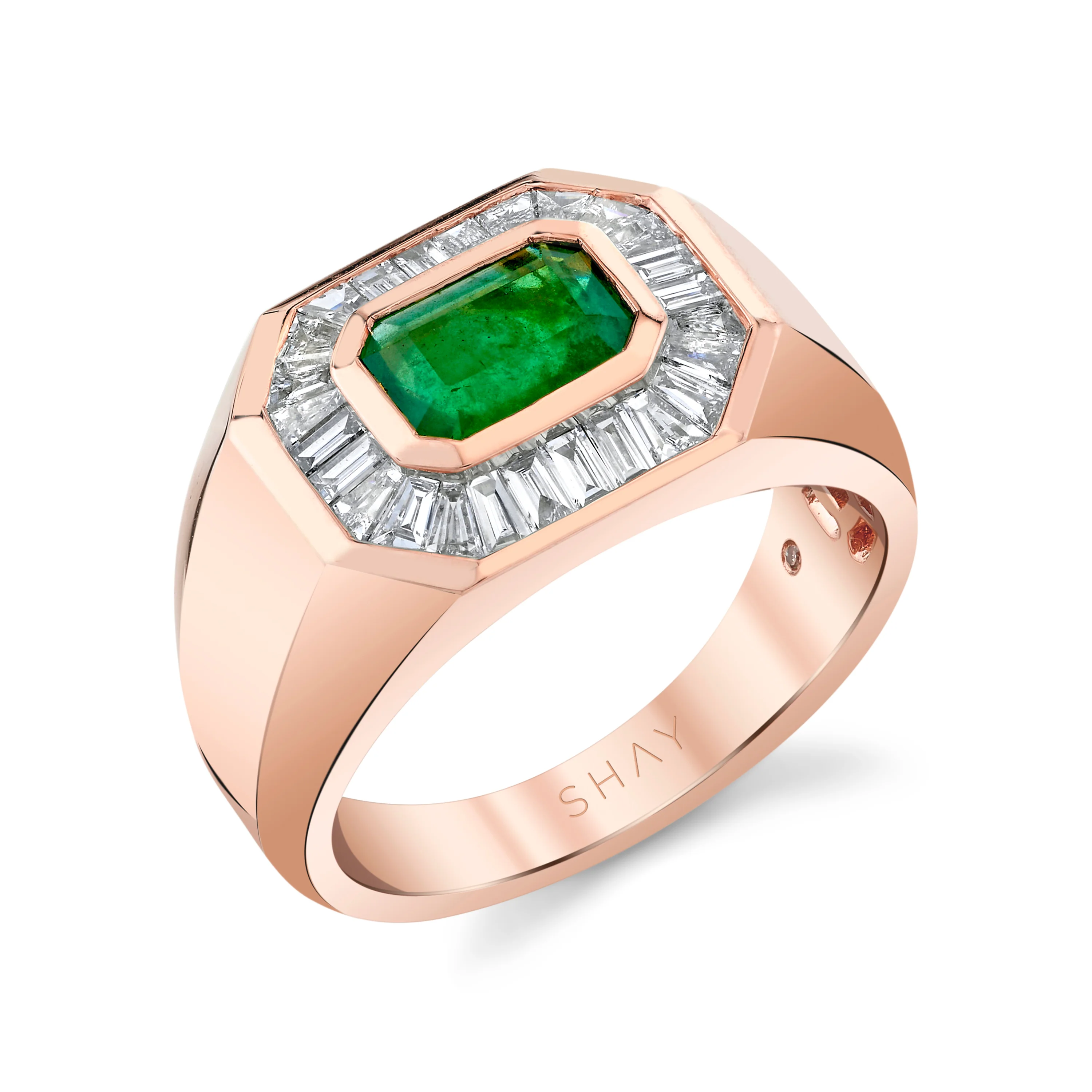 EMERALD & DIAMOND CHAMPIONSHIP RING - Image 4