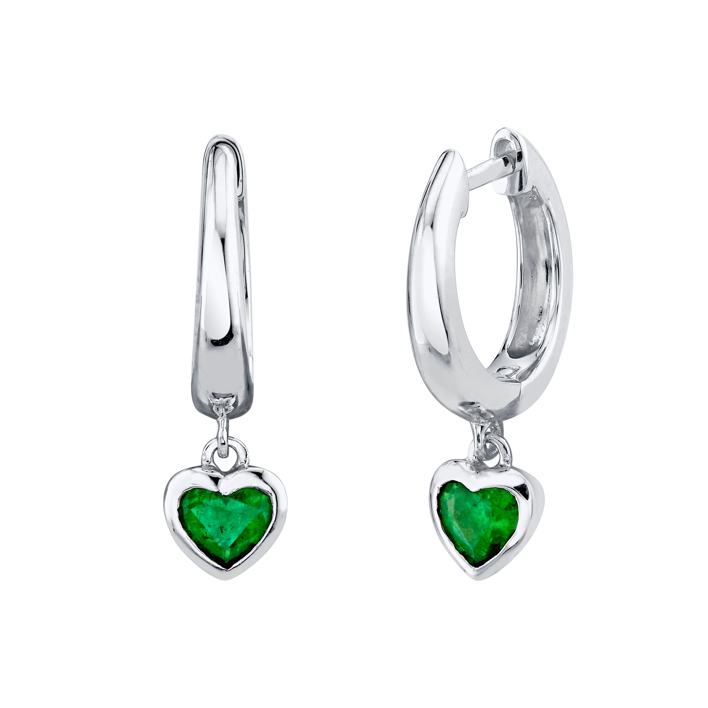 EMERALD HEART DROP HUGGIES - Image 3