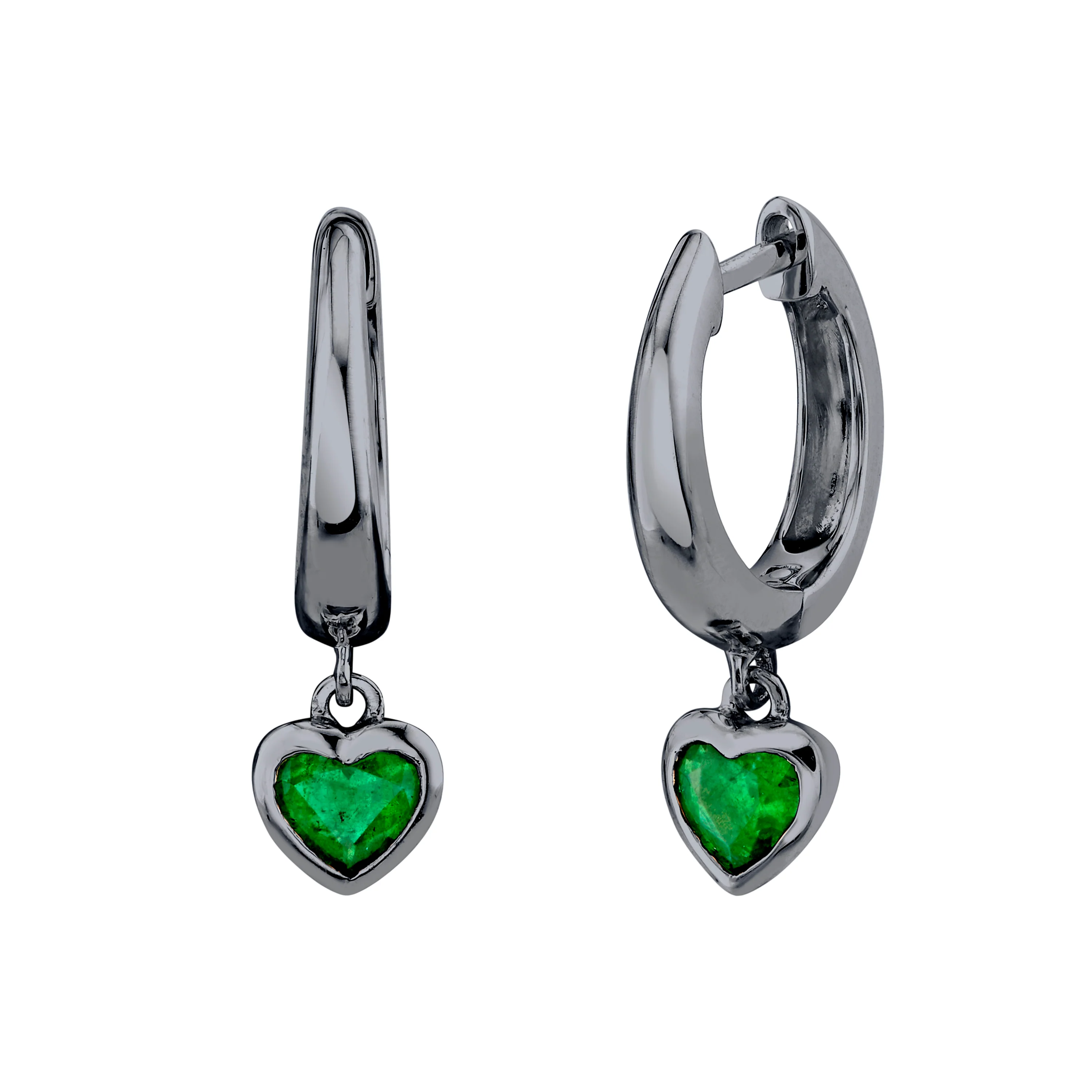 EMERALD HEART DROP HUGGIES - Image 5