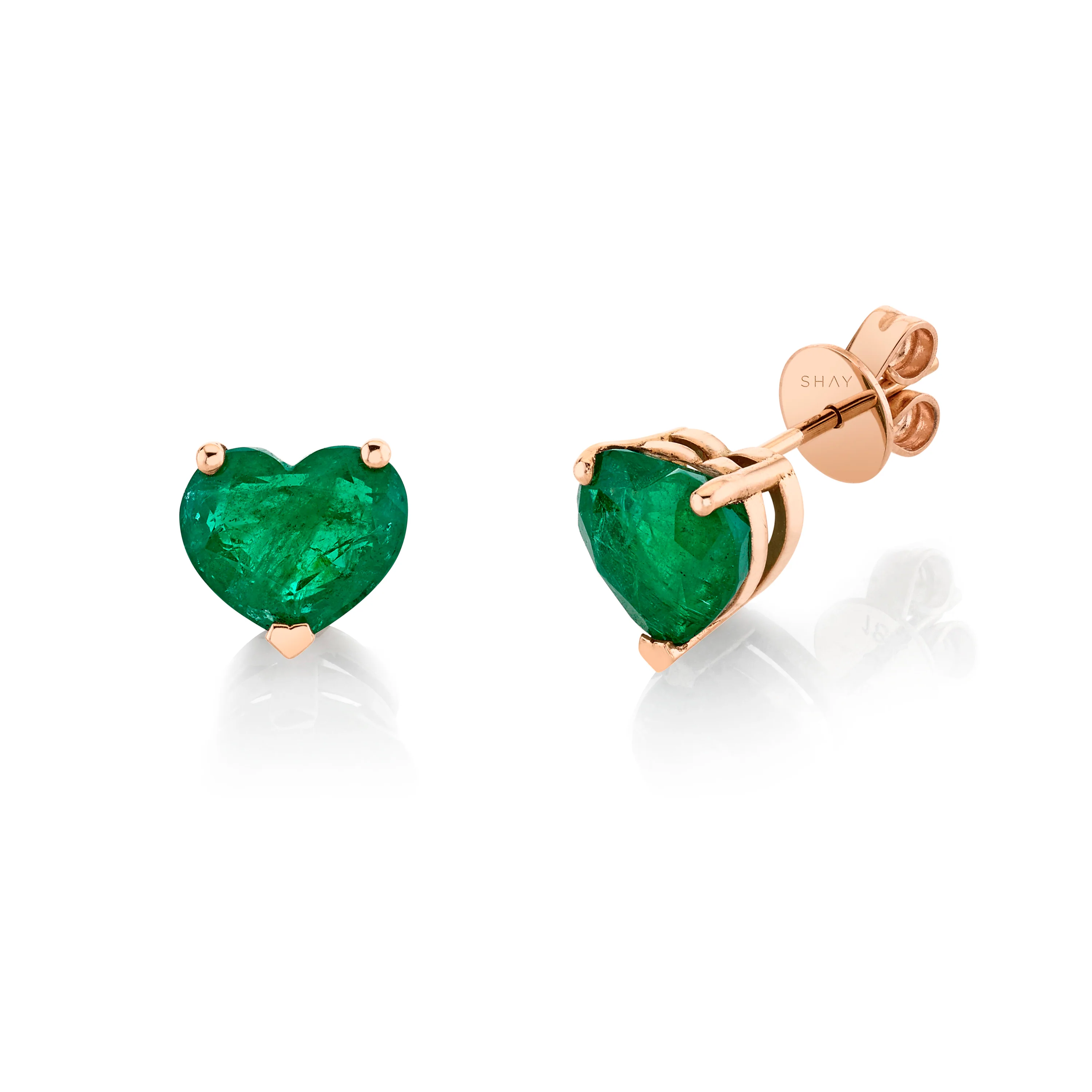 EMERALD HEART STUDS - Image 3
