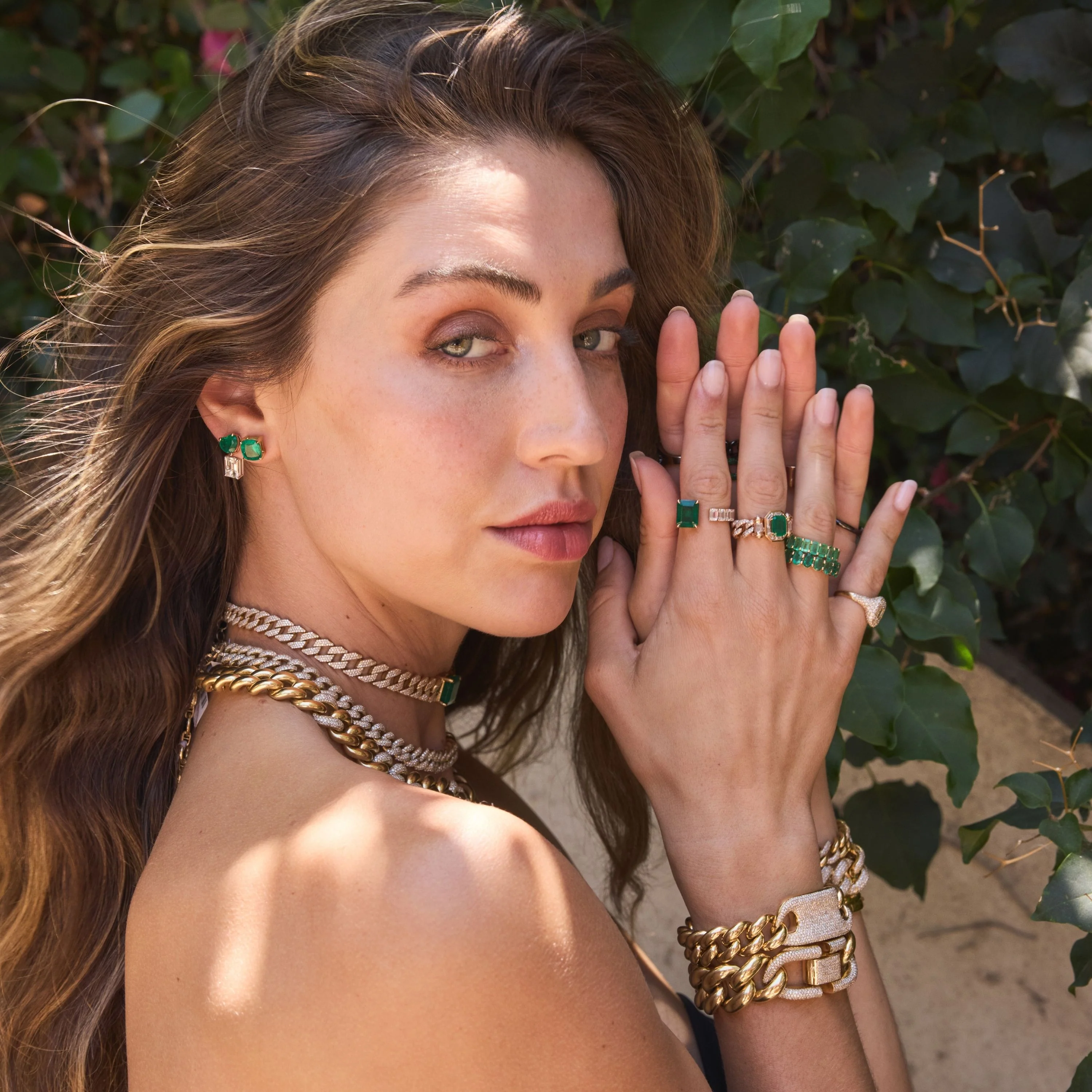 EMERALD HEART STUDS - Image 5