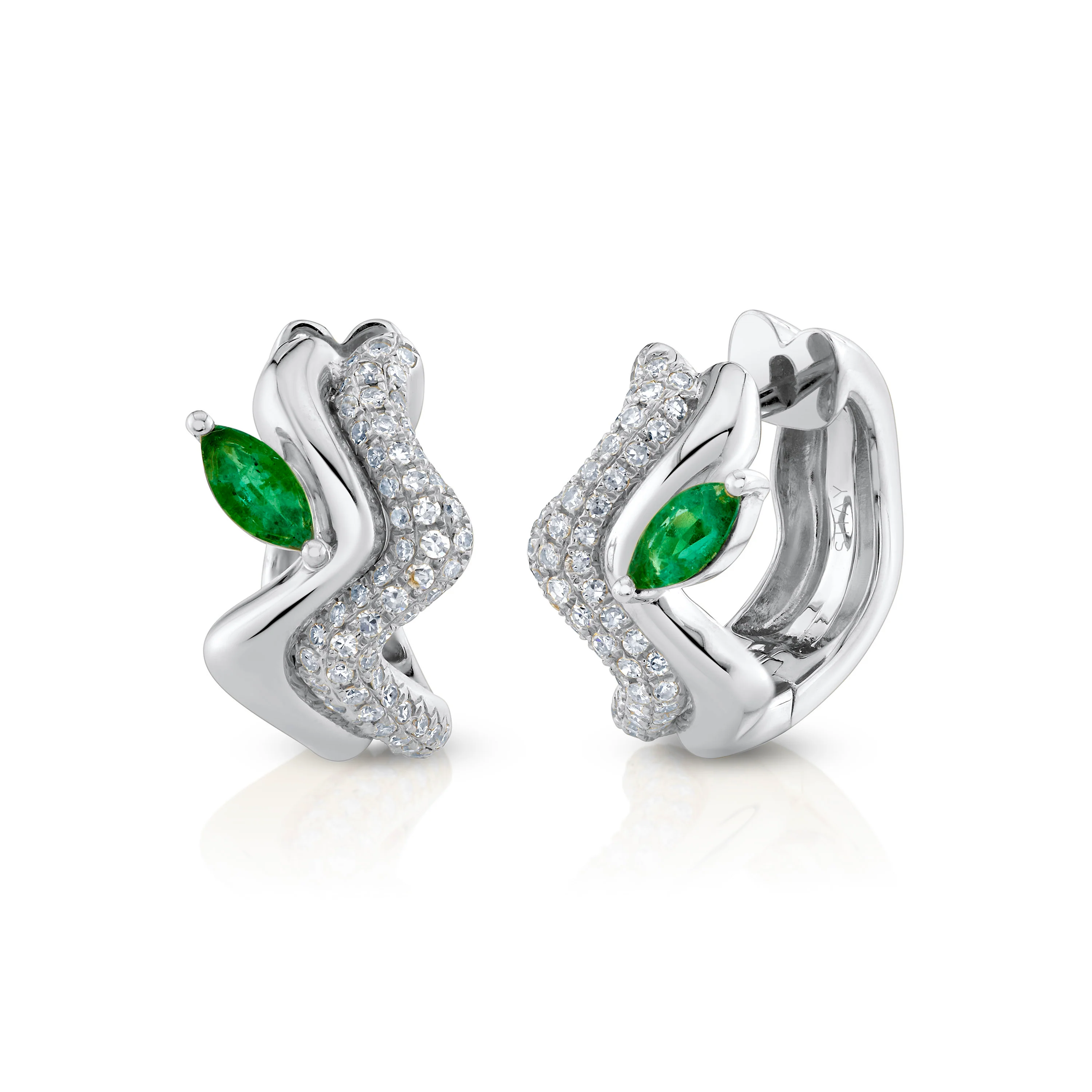 EMERALD MARQUISE WAVE HUGGIES - Image 3
