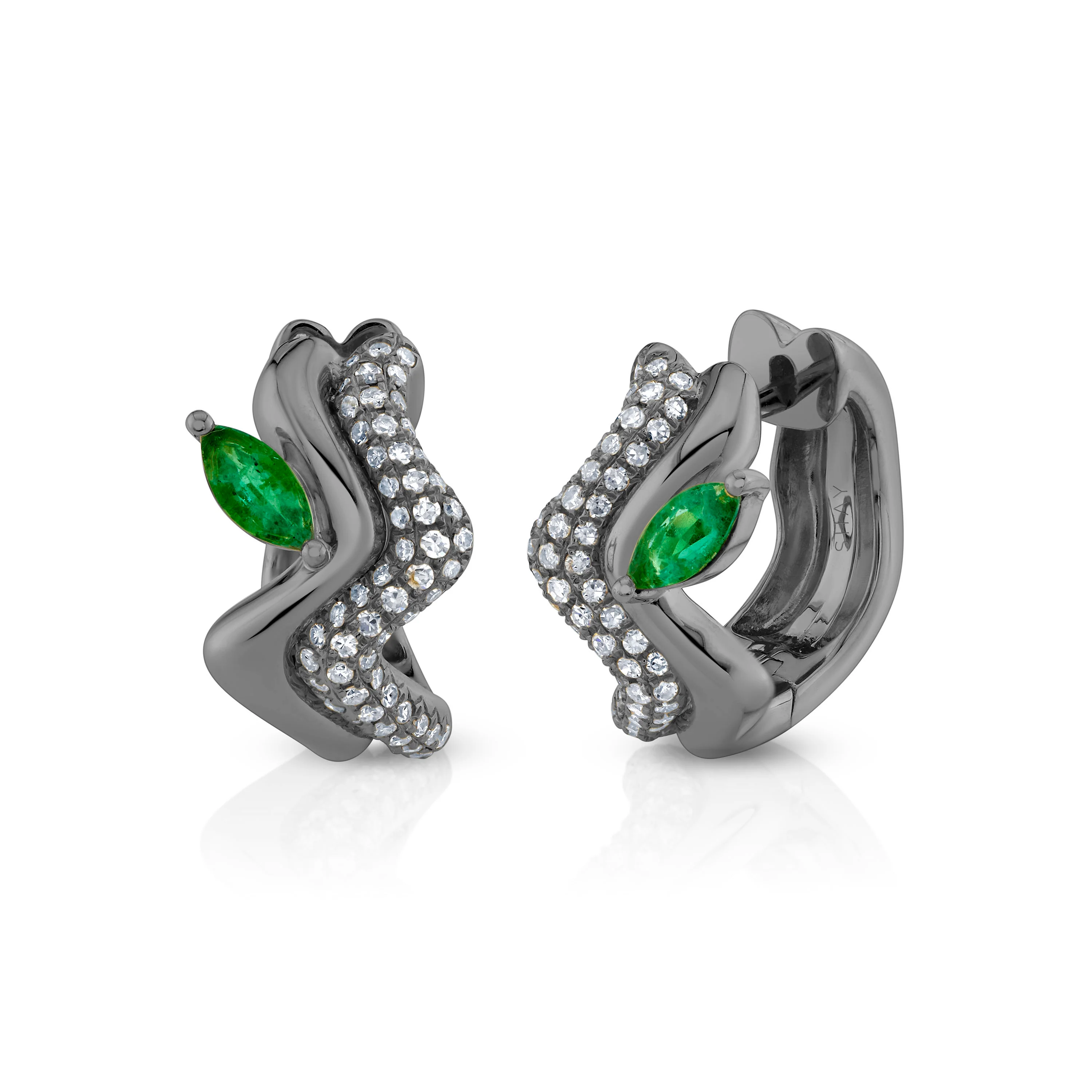 EMERALD MARQUISE WAVE HUGGIES - Image 5