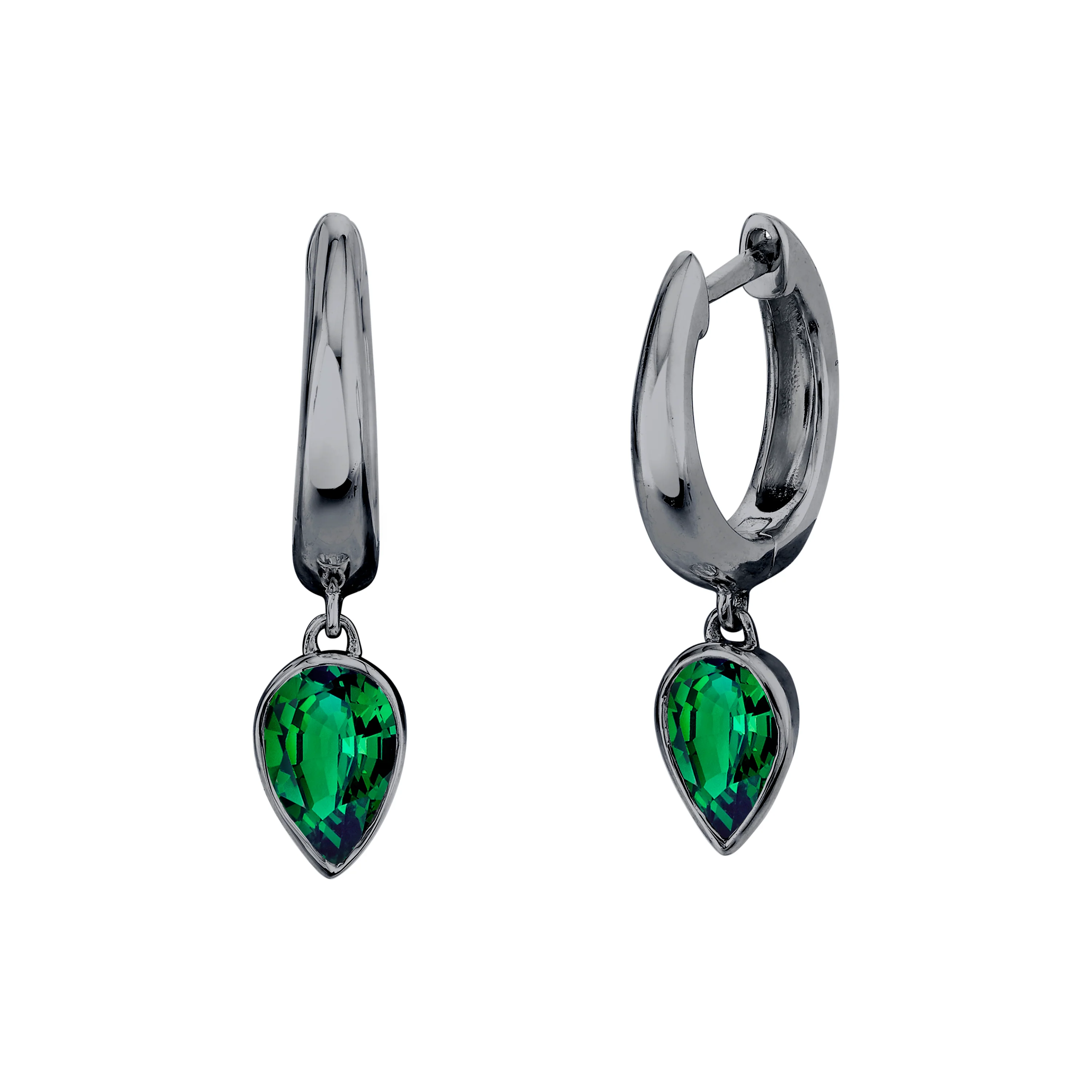 EMERALD PEAR DROP HUGGIES - Image 3