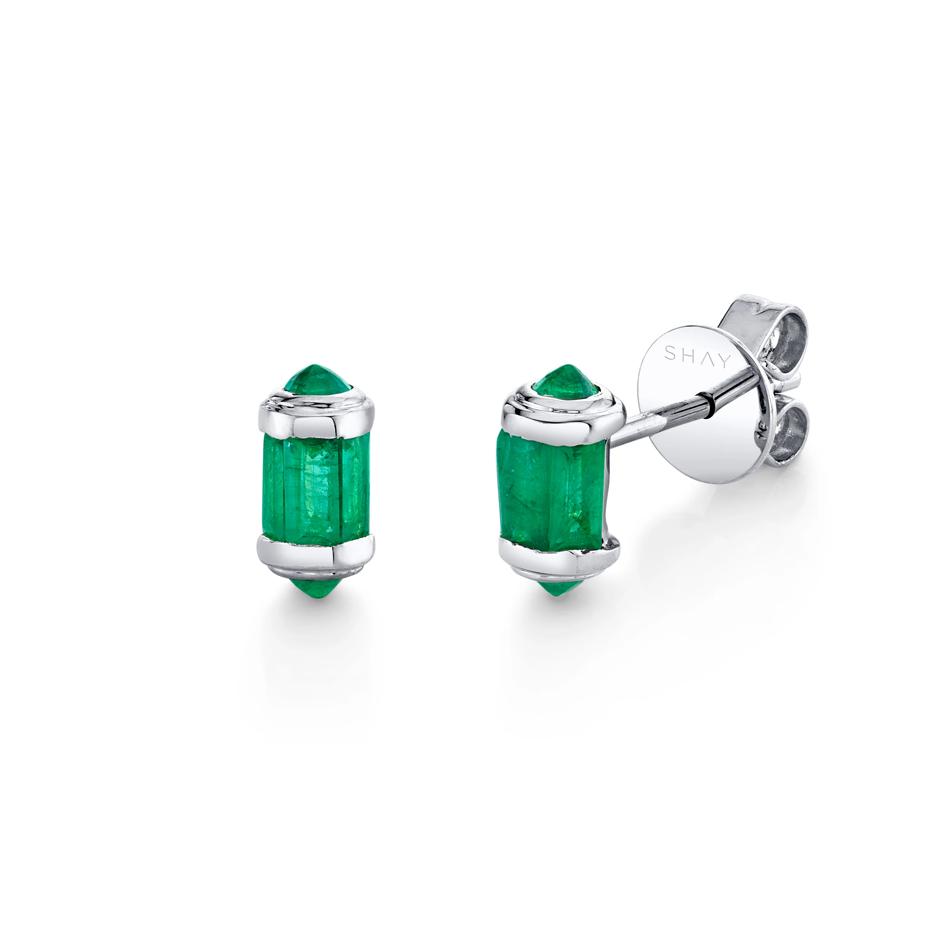 EMERALD RIPPLE STUDS - Image 3