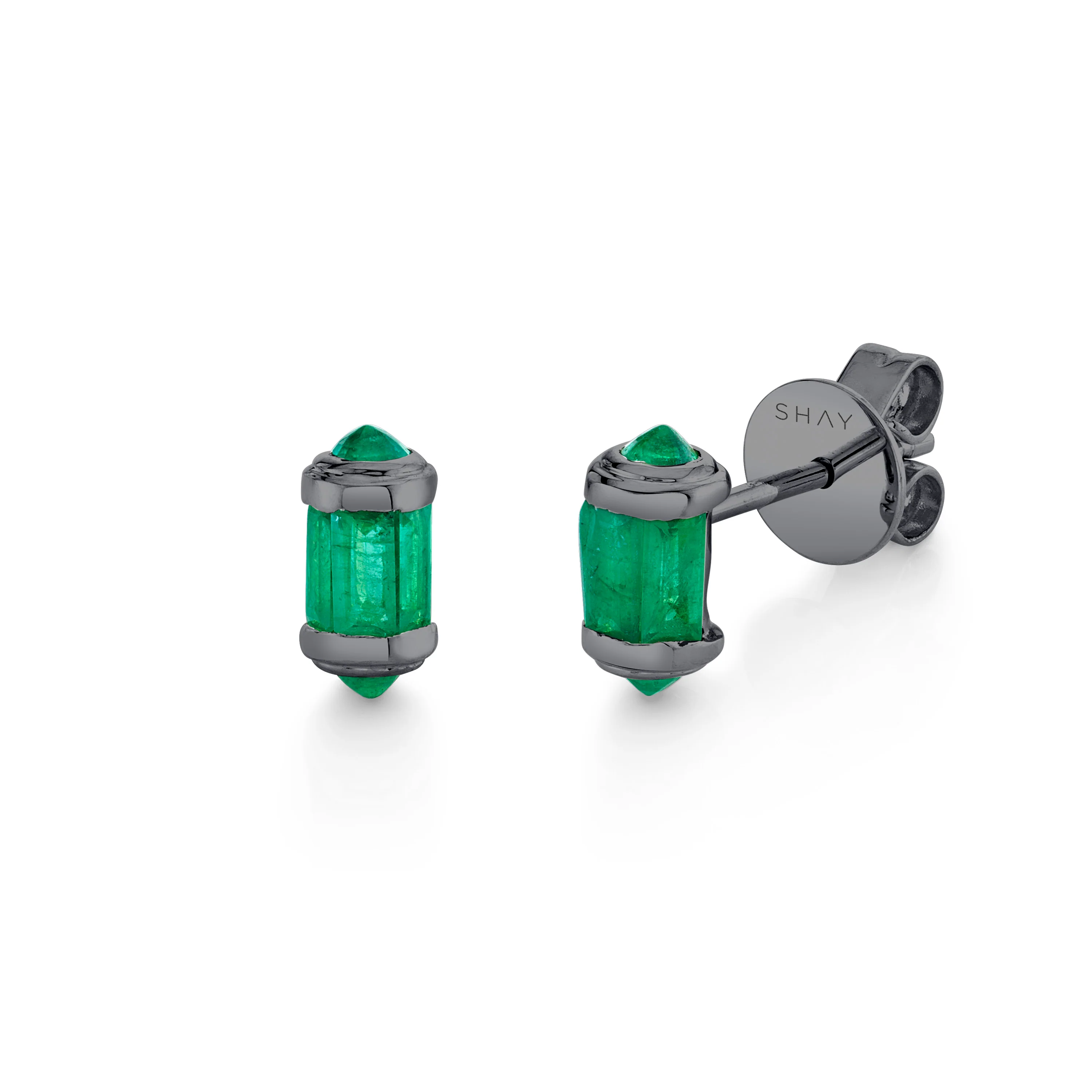 EMERALD RIPPLE STUDS - Image 5