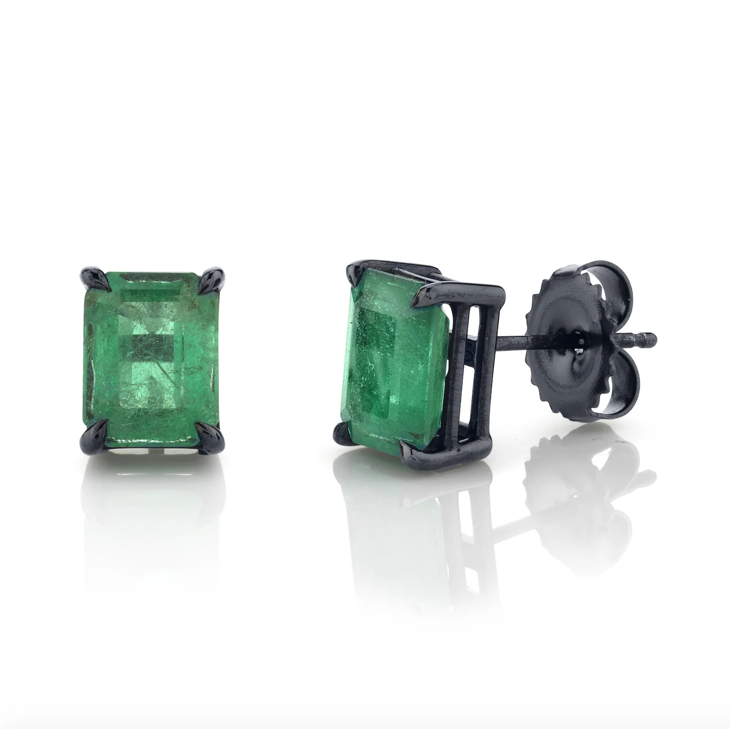 EMERALD STUDS, 3-4cts - Image 4