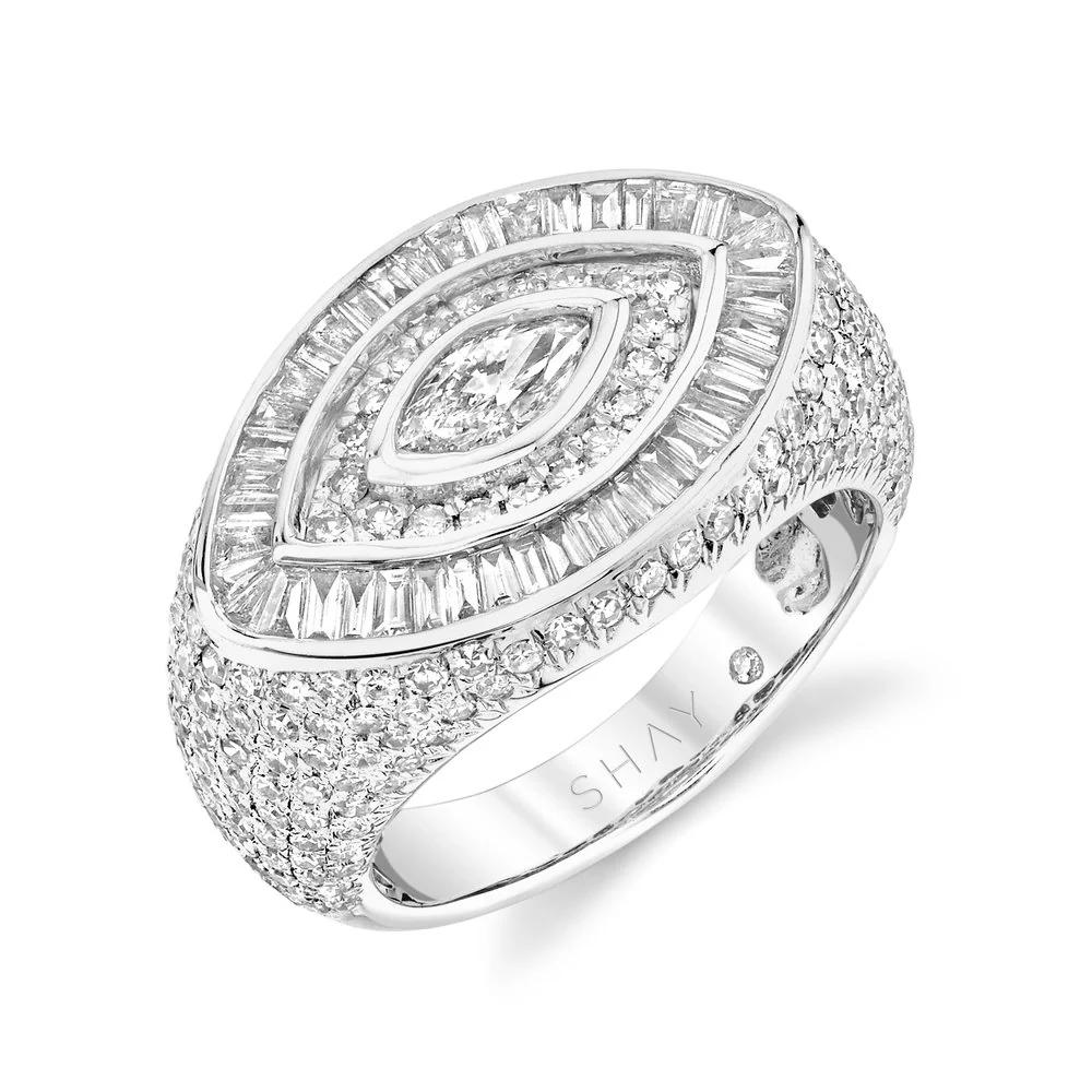 EVIL EYE PAVE MARQUISE RING - Image 3