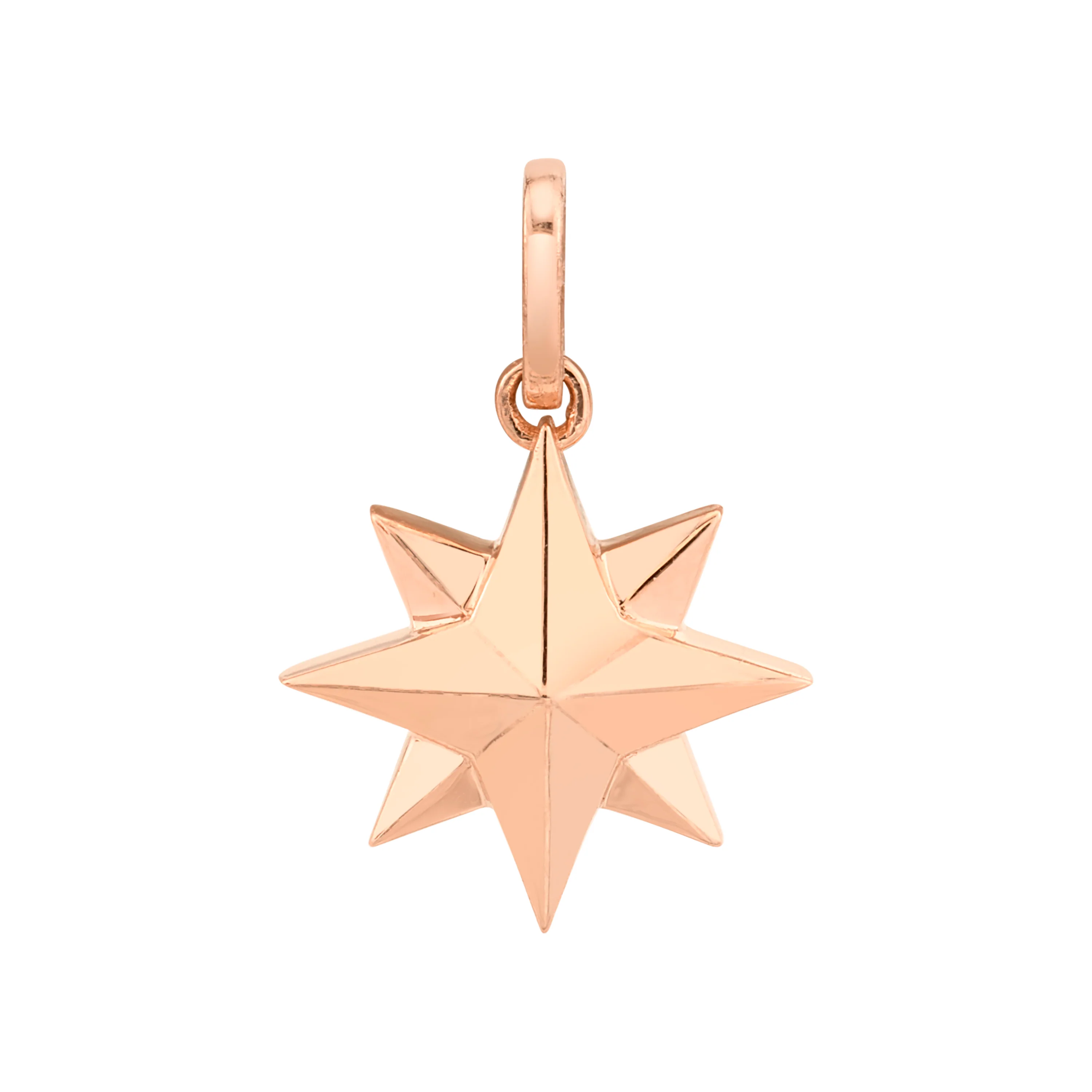 SOLID GOLD NORTHERN STAR PENDANT - Image 2