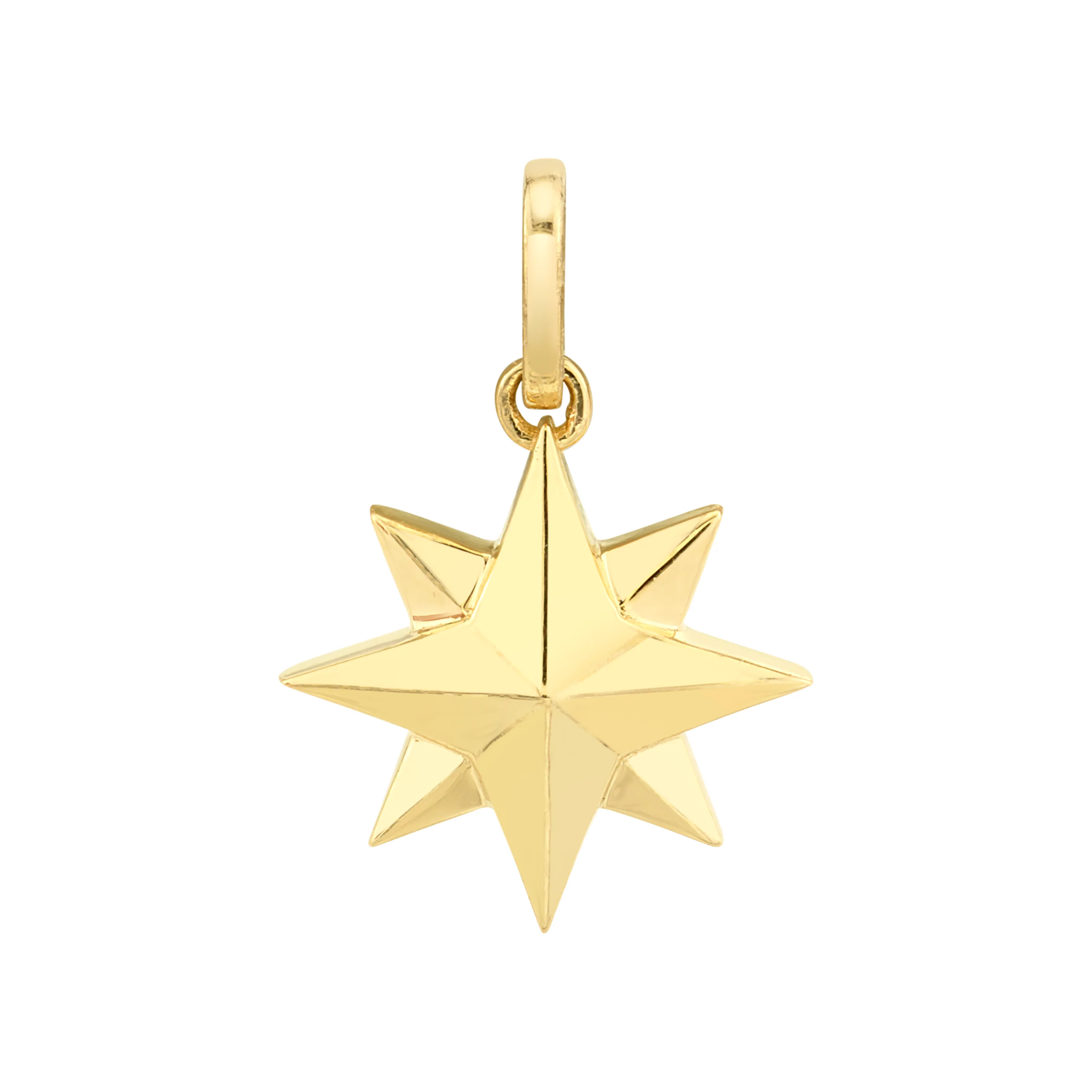 SOLID GOLD NORTHERN STAR PENDANT - Image 4