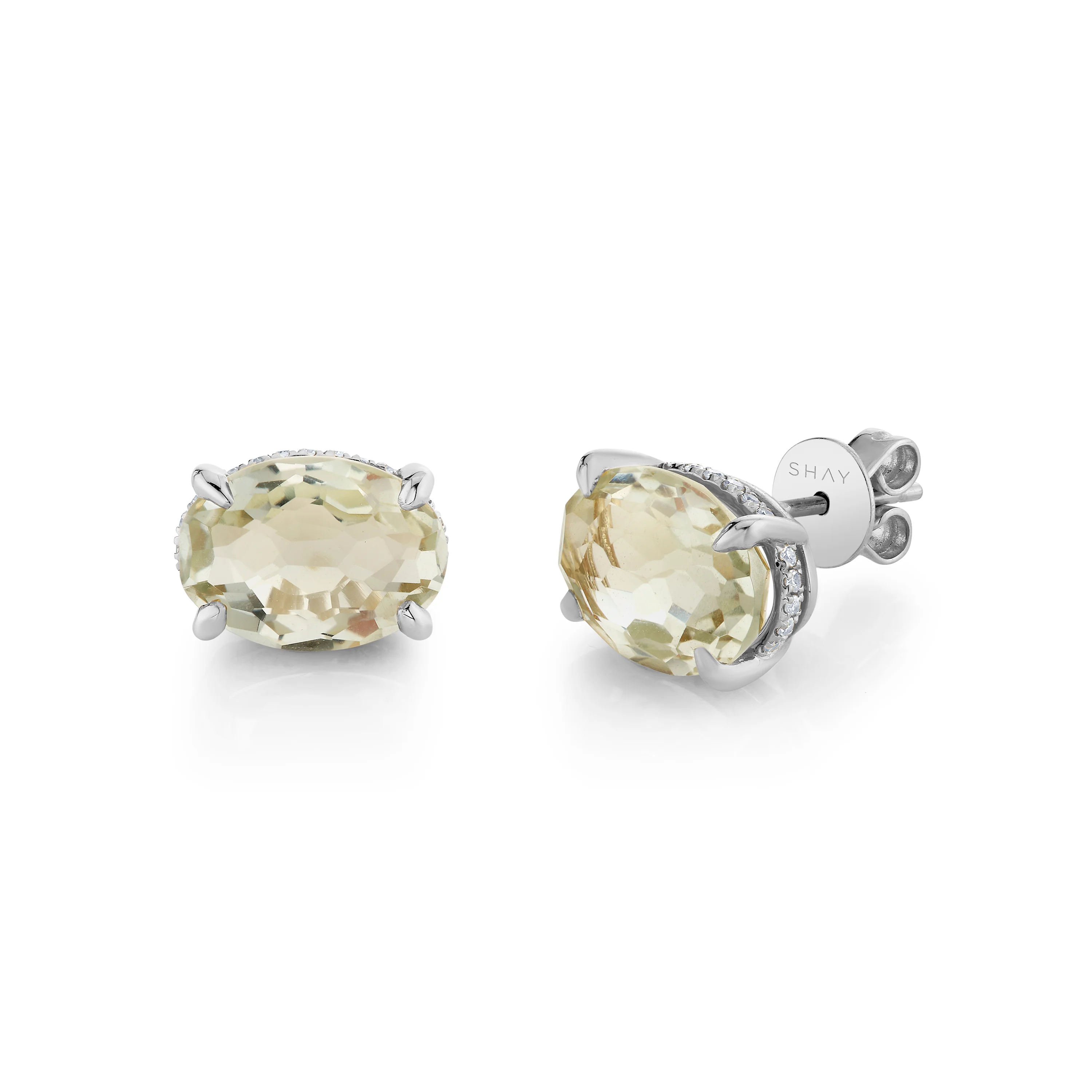 GREEN AMETHYST GEM STUDS - Image 4