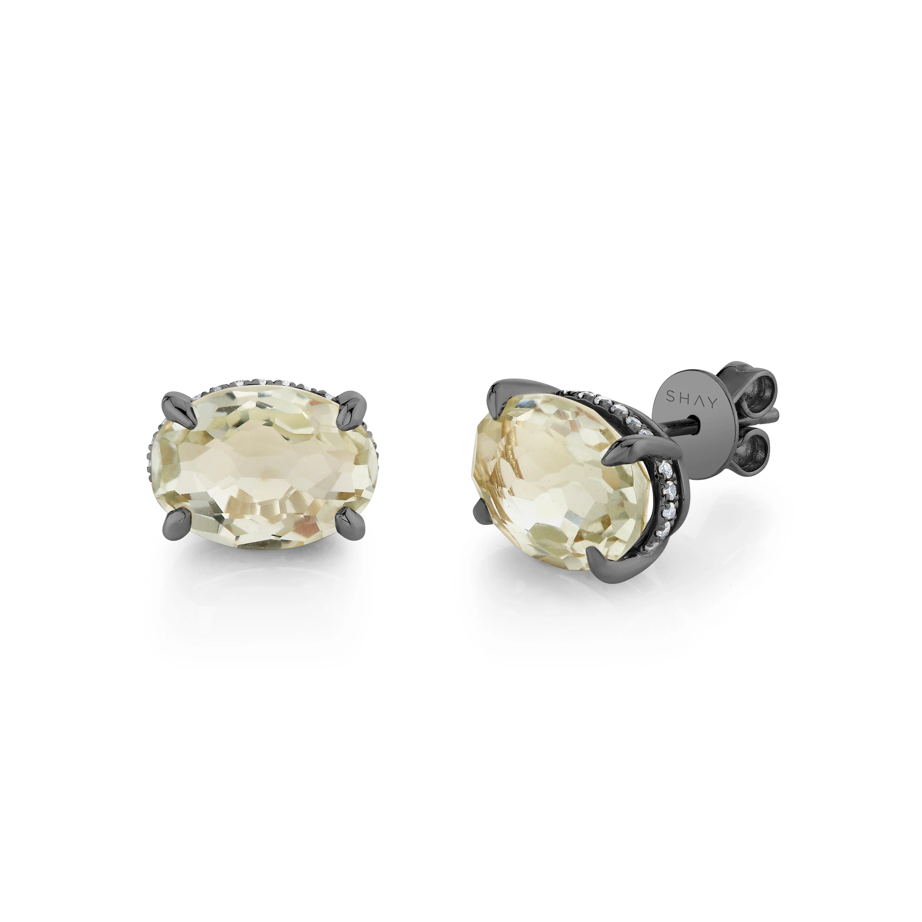 GREEN AMETHYST GEM STUDS - Image 5
