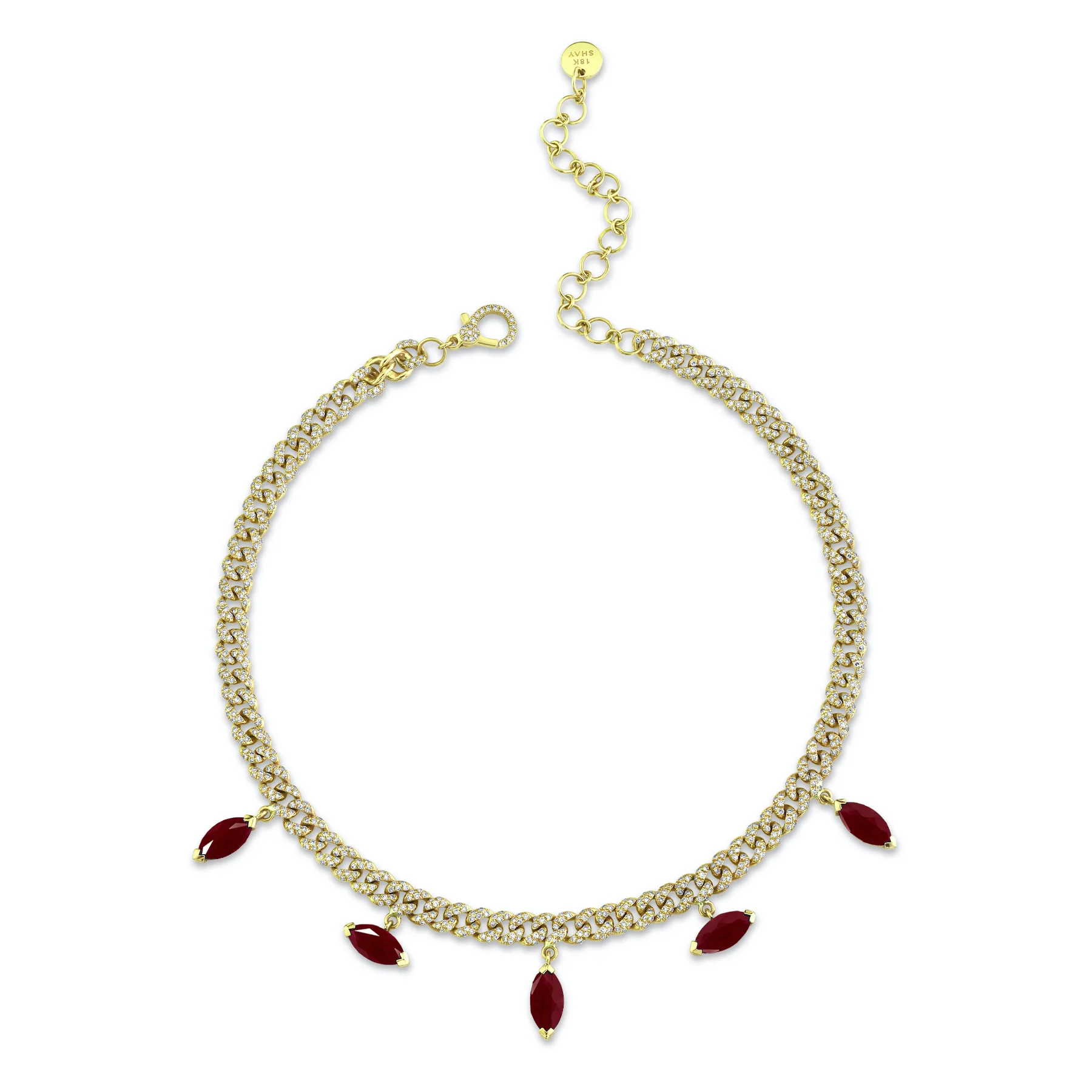 RUBY MARQUISE DROP CHOKER - Image 3