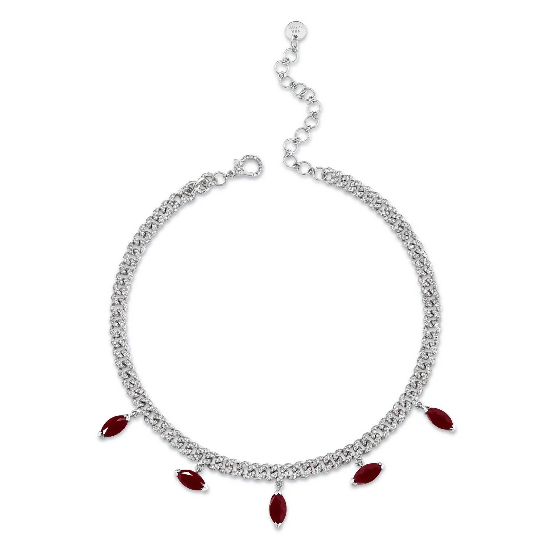 RUBY MARQUISE DROP CHOKER - Image 4