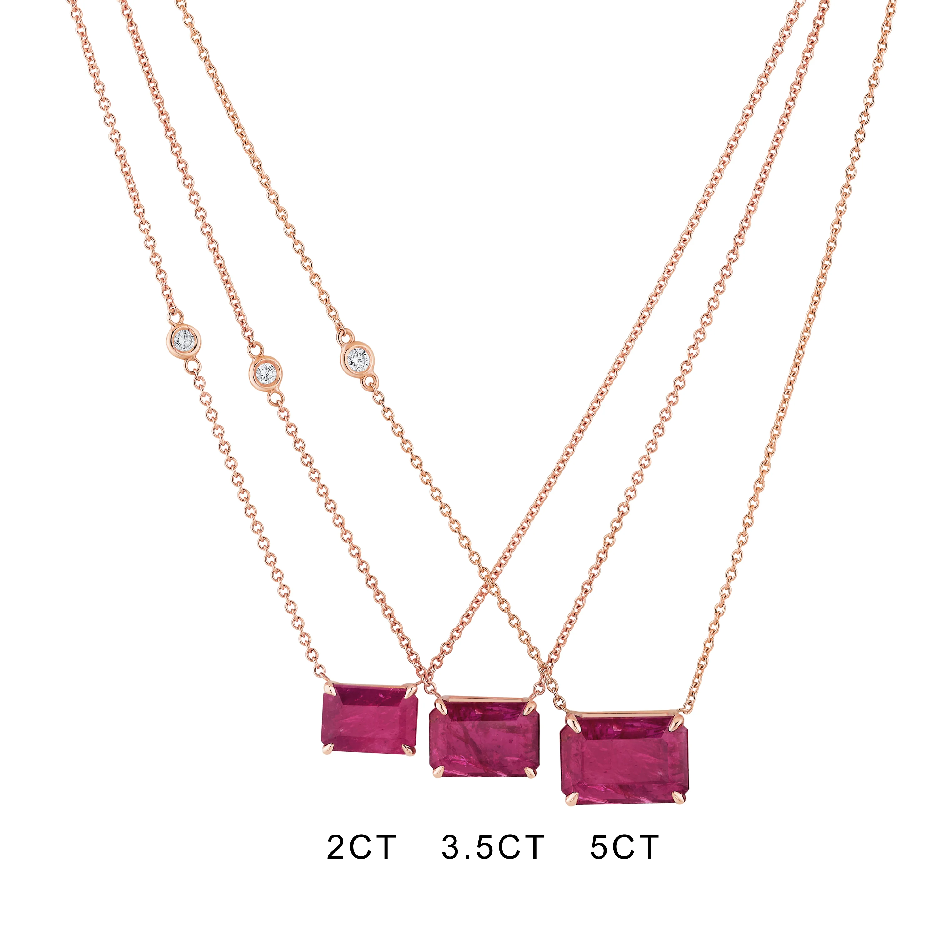 RUBY SOLITAIRE NECKLACE - Image 4