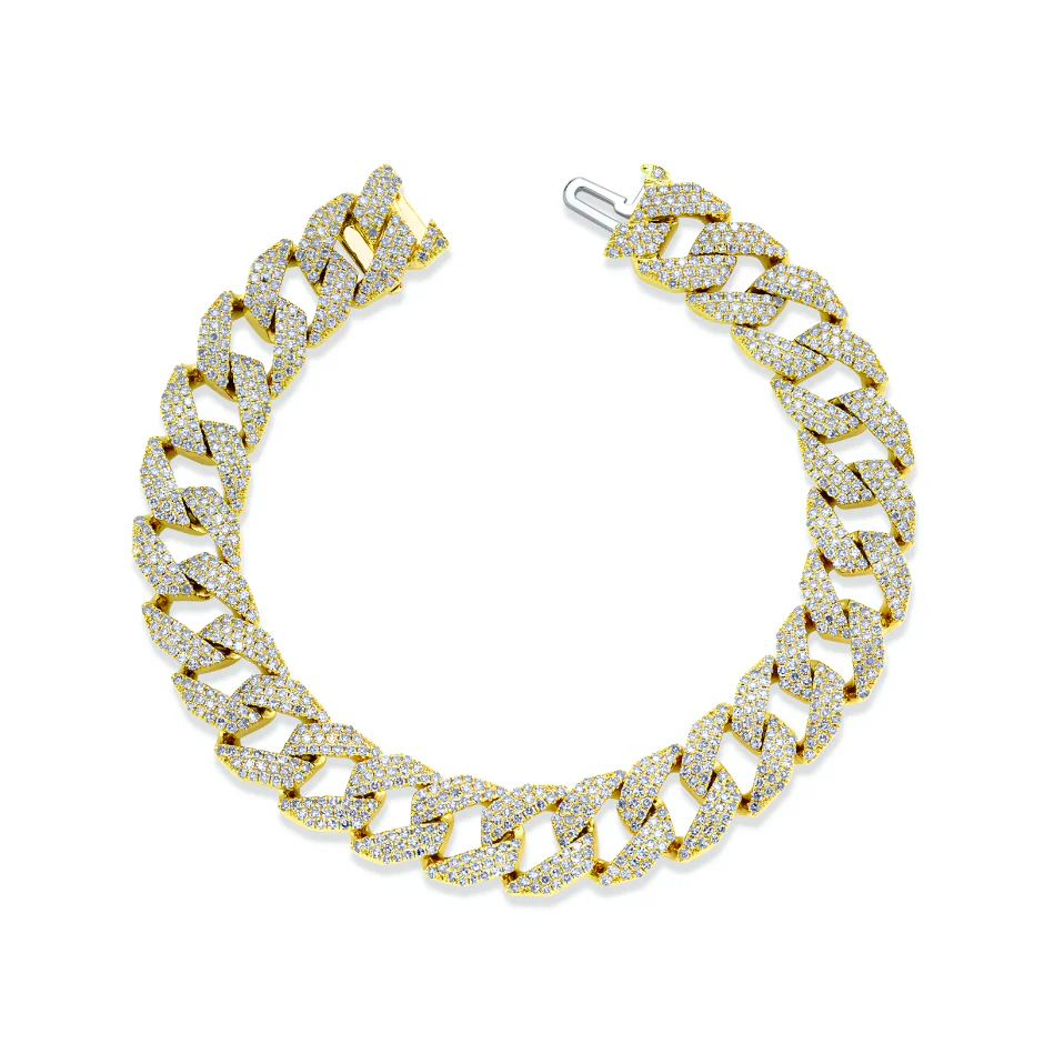 MEN'S DIAMOND GEO LINK BRACELET - Image 3