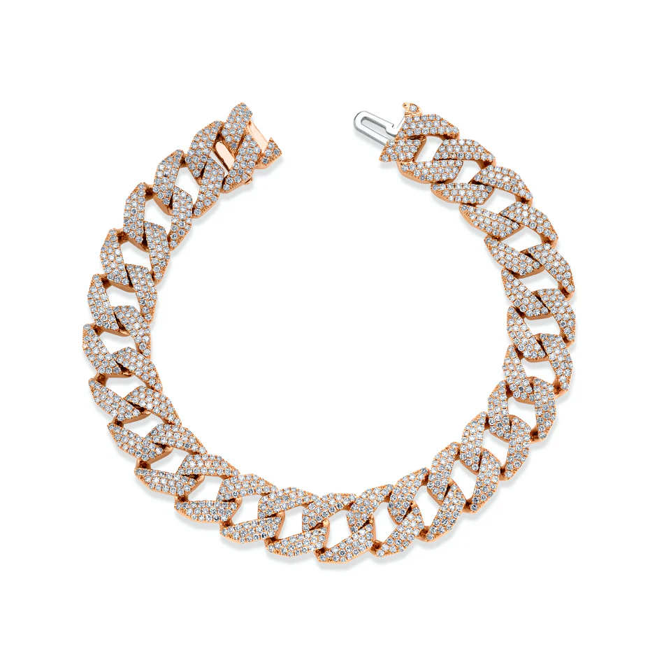 MEN'S DIAMOND GEO LINK BRACELET - Image 4