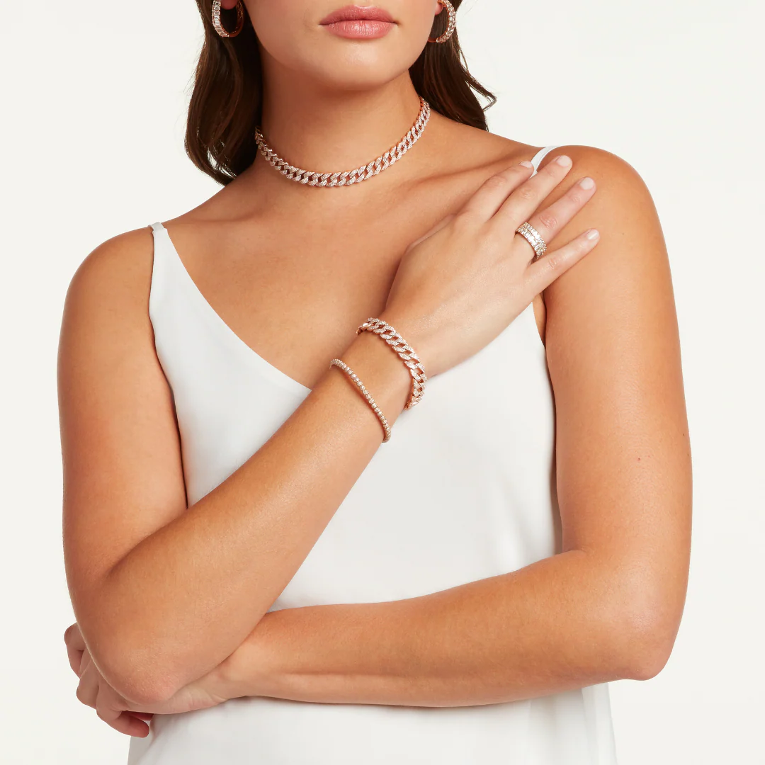 MEN'S DIAMOND GEO LINK BRACELET - Image 6