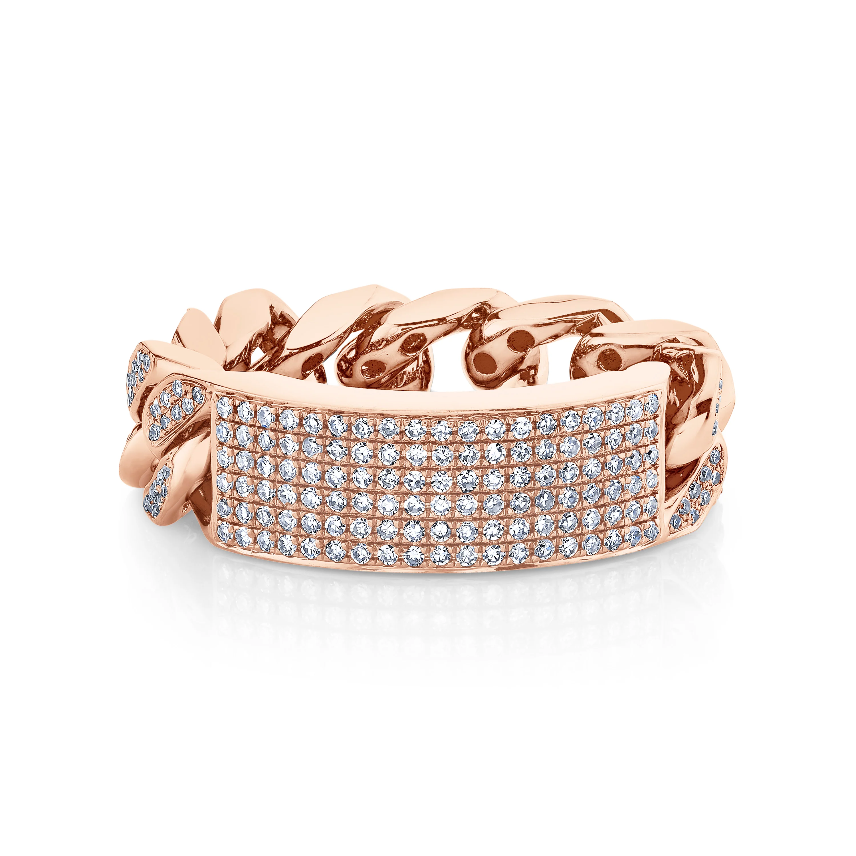 MEN'S DIAMOND PAVE ID RING - Image 5