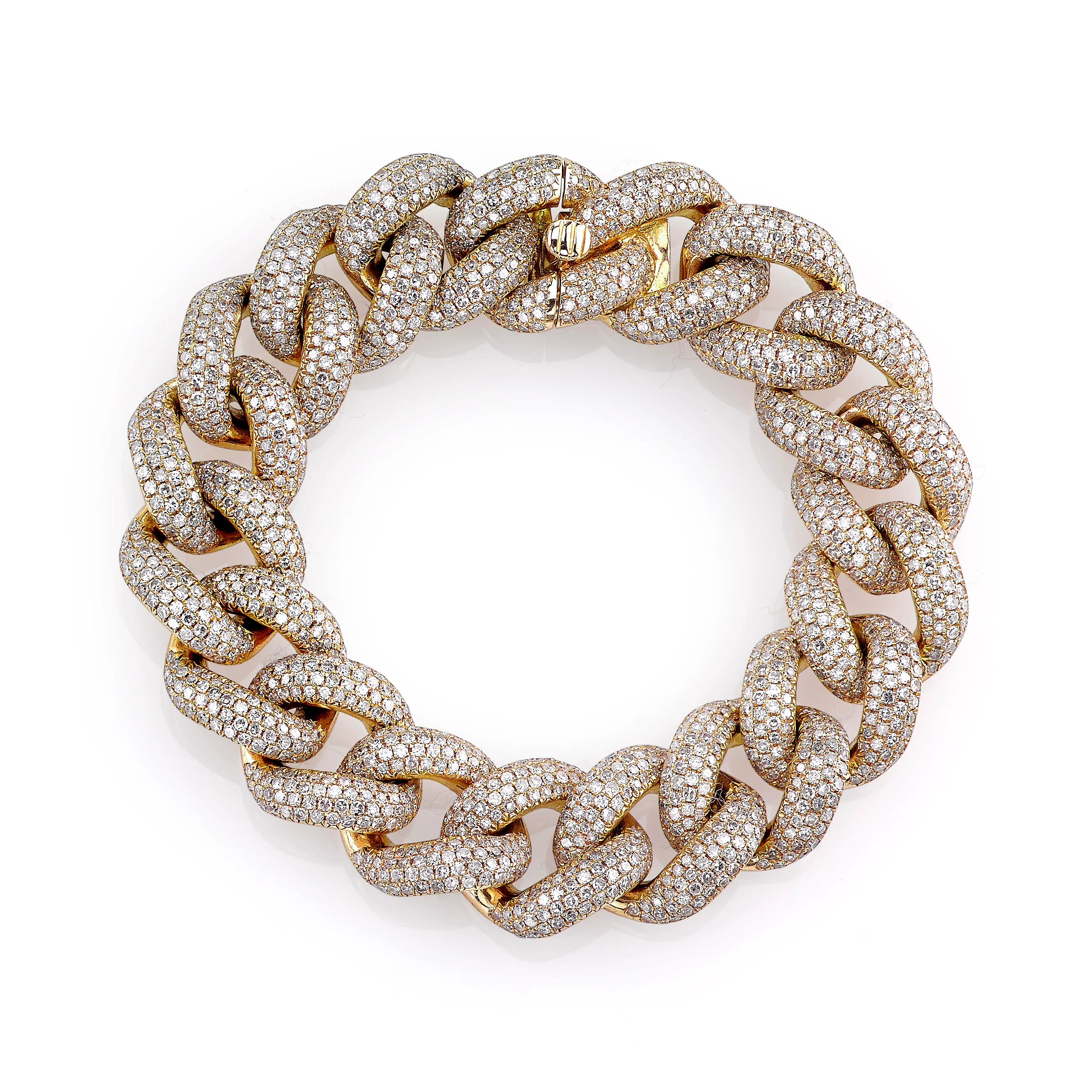 MEN'S DIAMOND PAVE JUMBO LINK BRACELET - Image 4